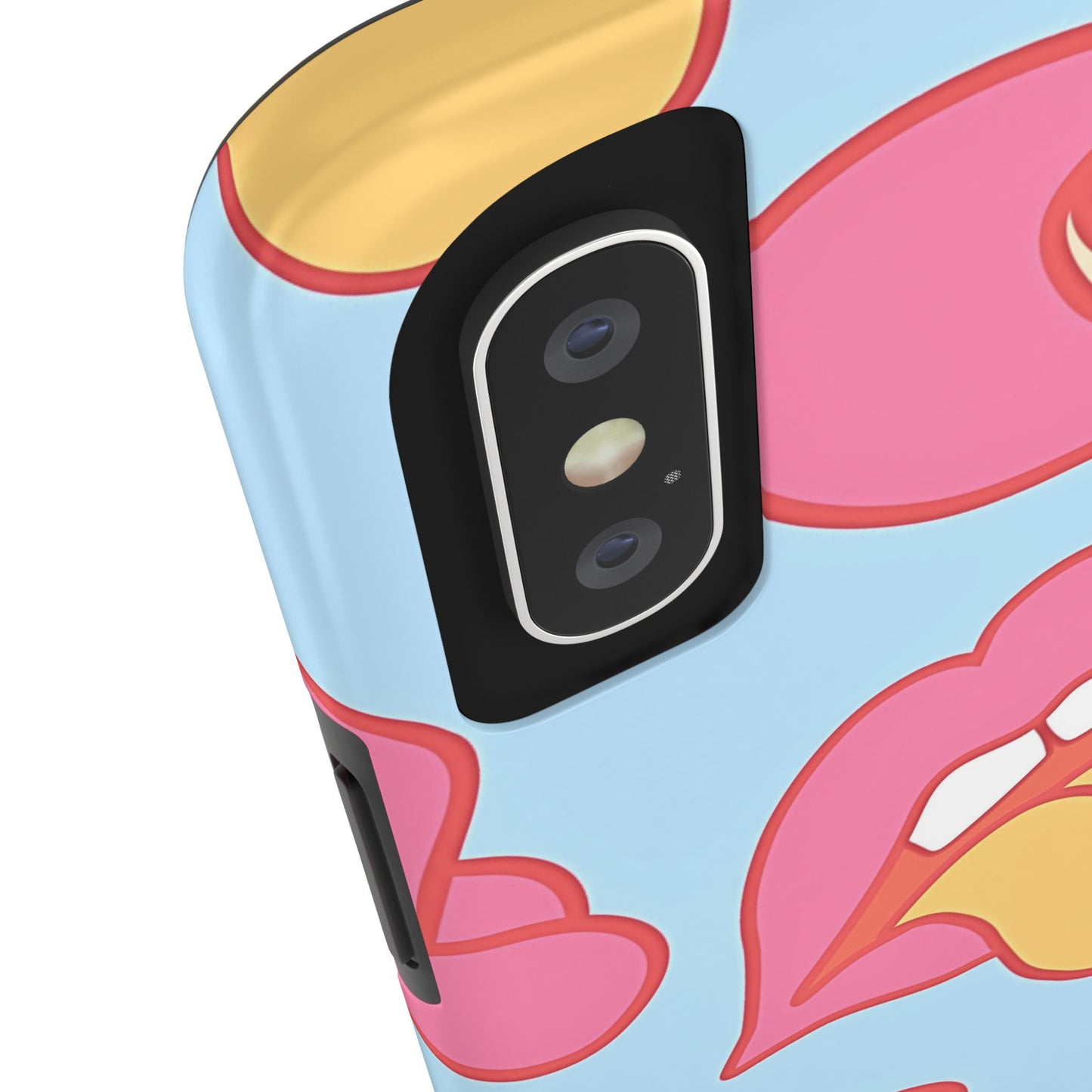 Preppy Cowboy Hat & Hot Lips Pattern (Version 1) Tough Phone Case | Aesthetic