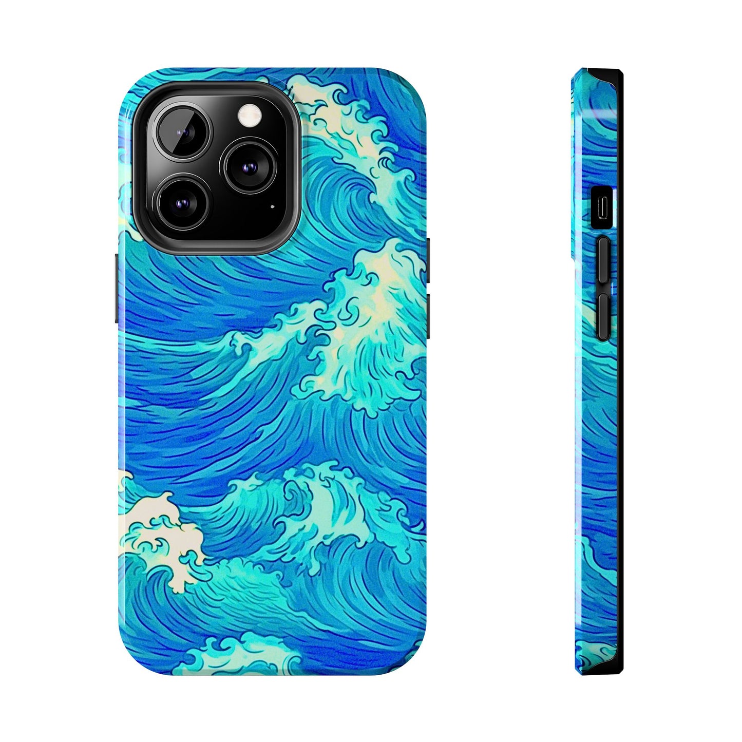 Cool Water Wave Style Tough Phone Case | Aesthetic
