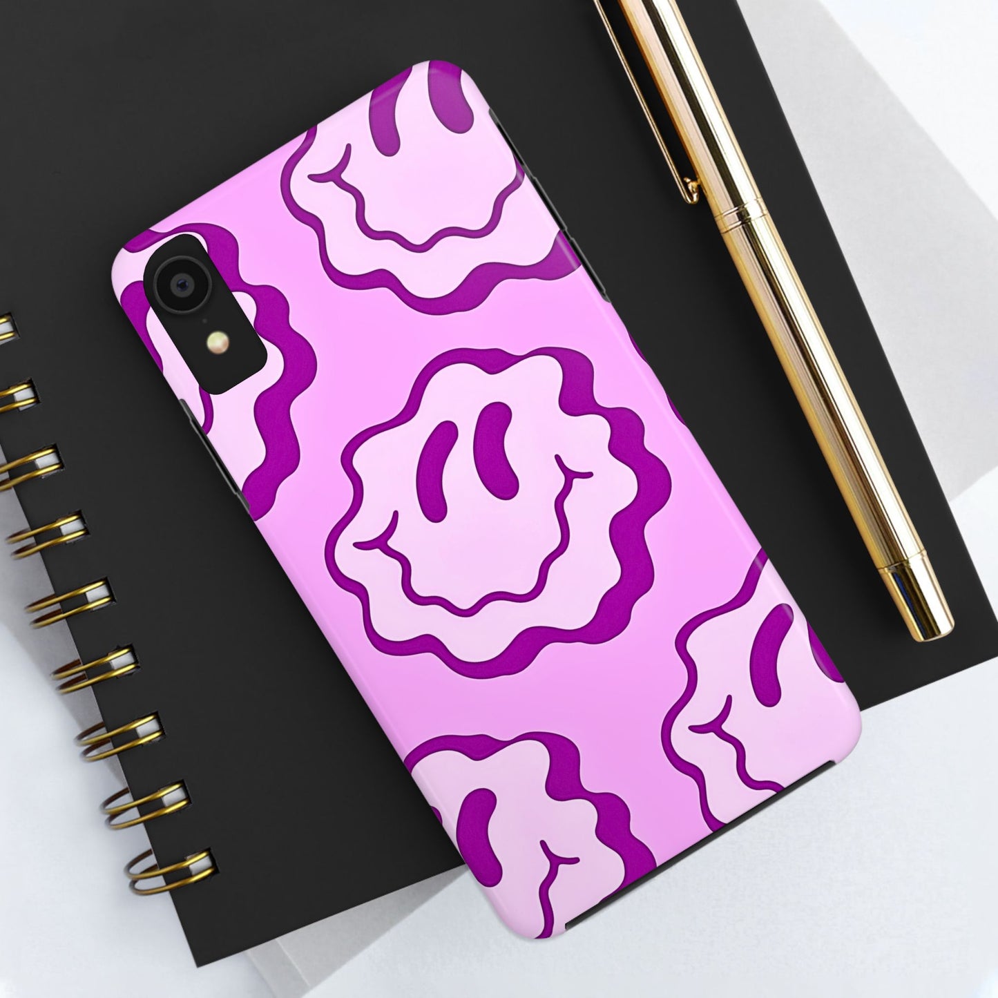 Waving Smile Preppy Pinky Tough Phone Case | Aesthetic