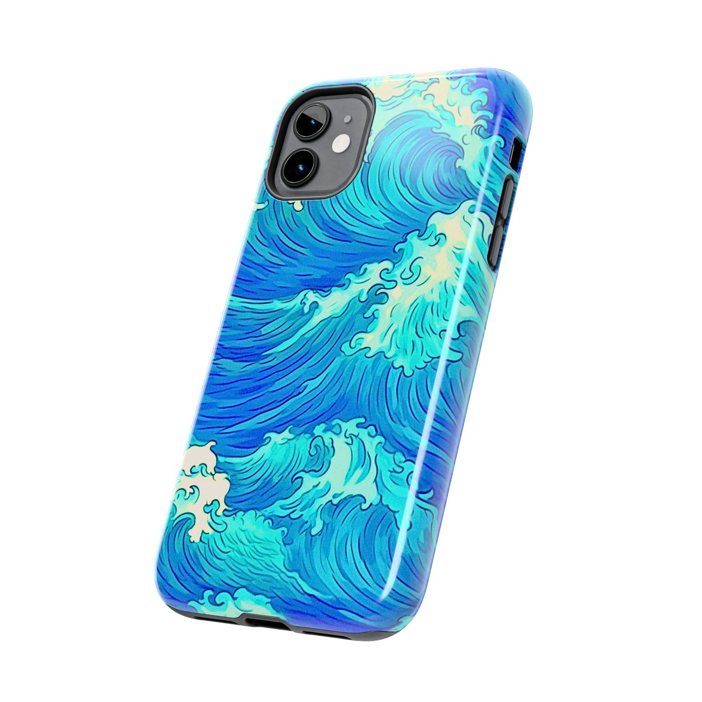 Cool Water Wave Style Tough Phone Case | Aesthetic