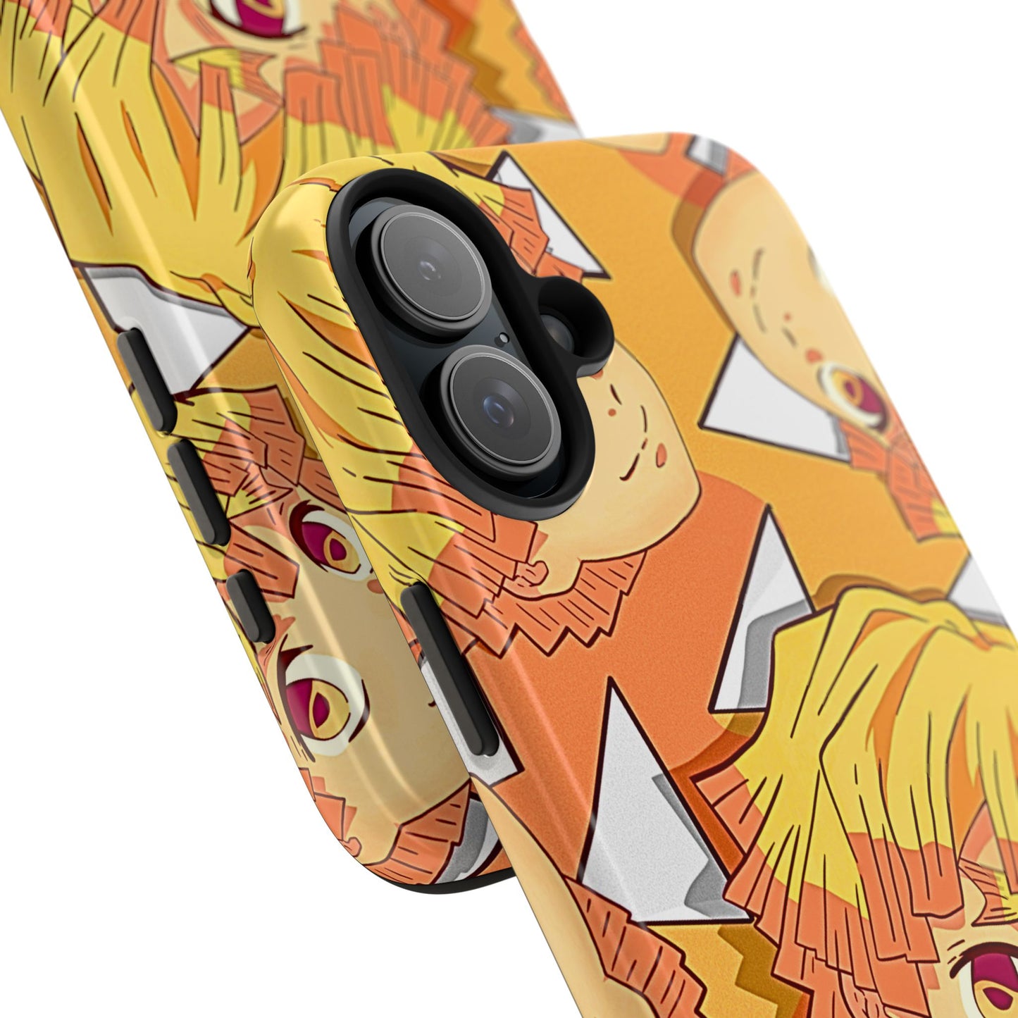 Zenitsu Agatsuma Haori Head Pattern Tough Phone Case | Anime - Demon Slayer