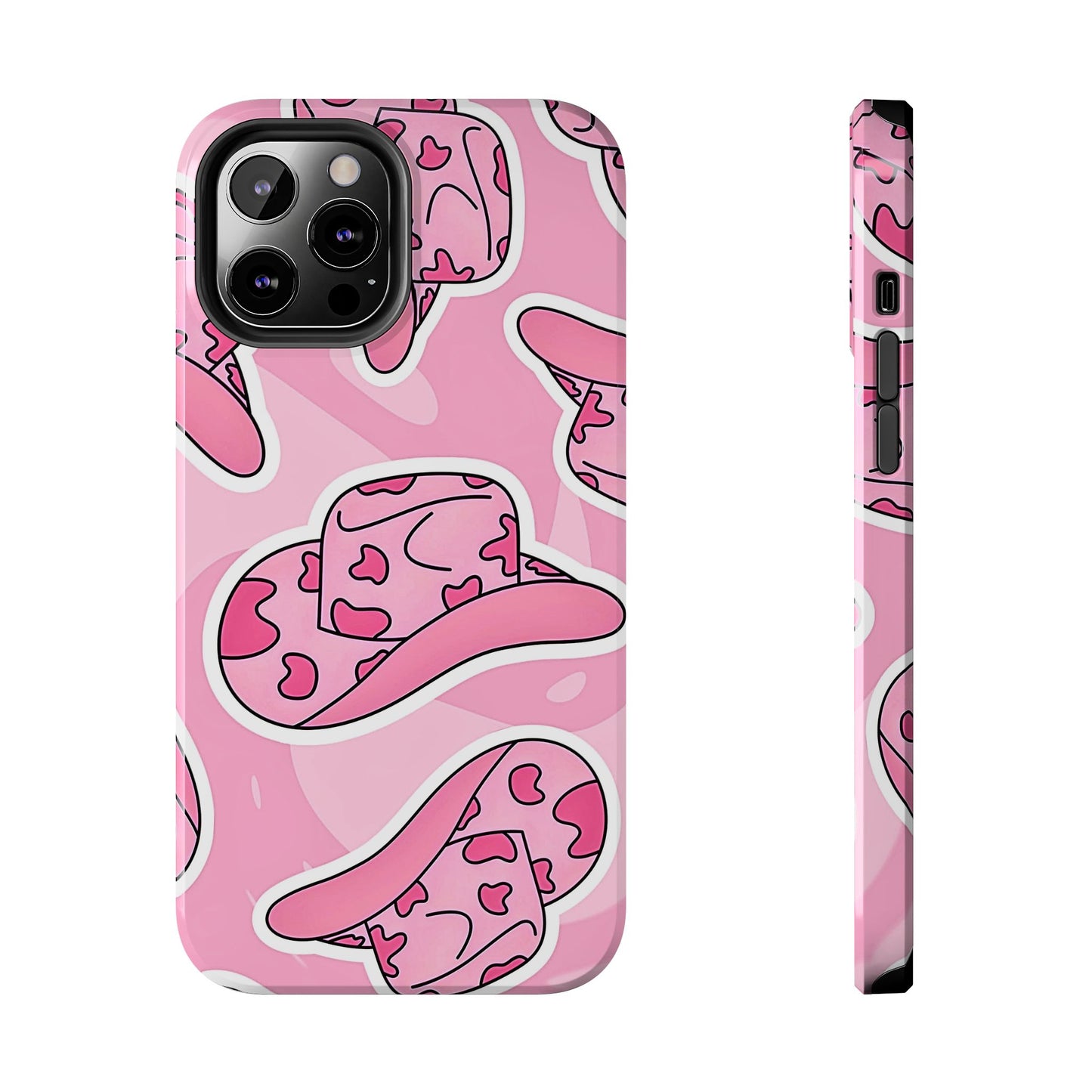 Pink Cowboy Hat Preppy Tough Phone Case | Aesthetic