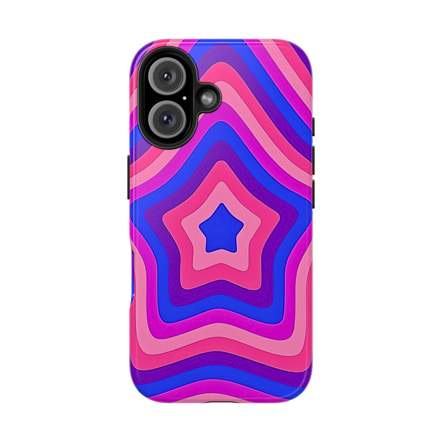Funda resistente para teléfono con diseño de estrella retro | Estética