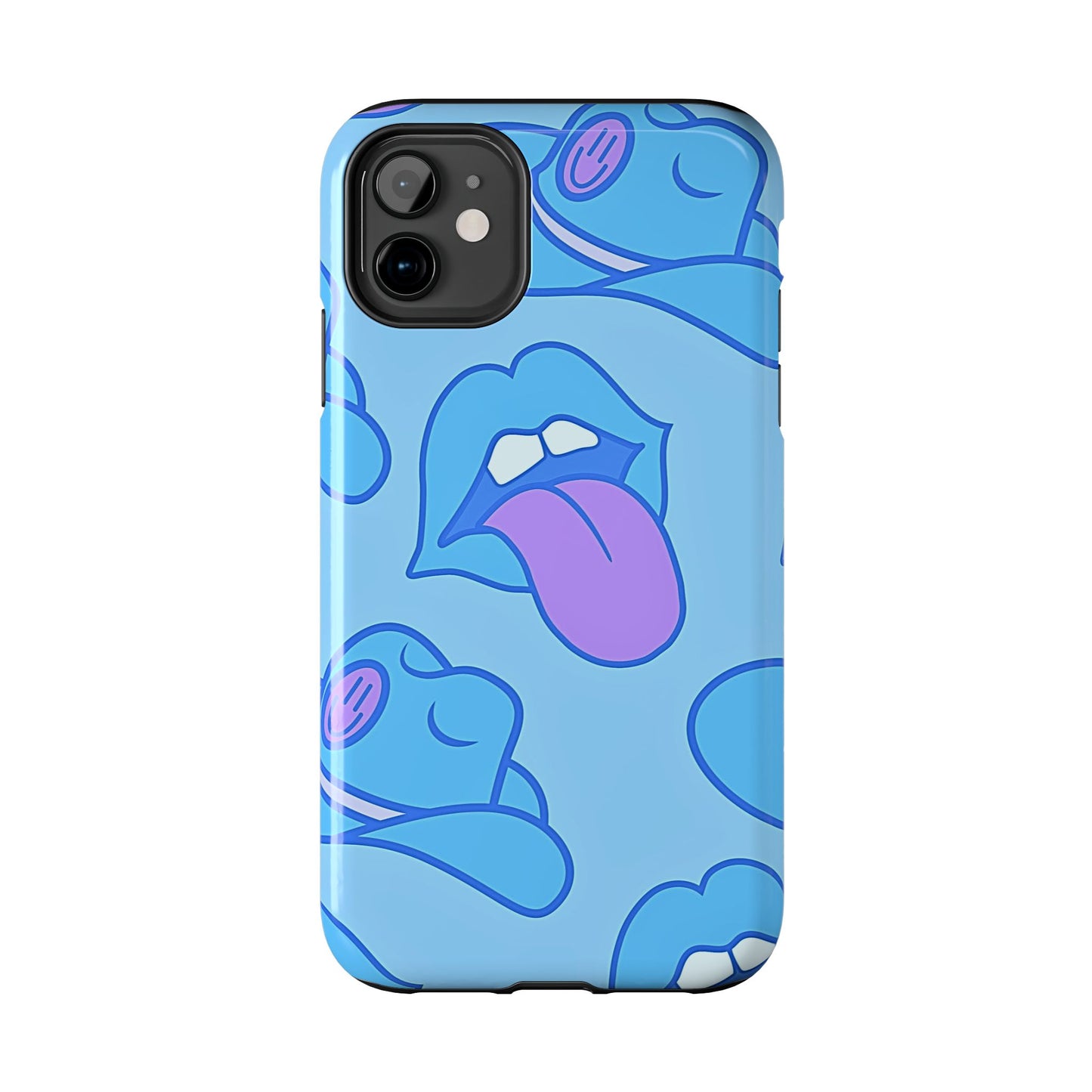 Preppy Cowboy Hat & Hot Lips Pattern (Version 2) Tough Phone Case | Aesthetic