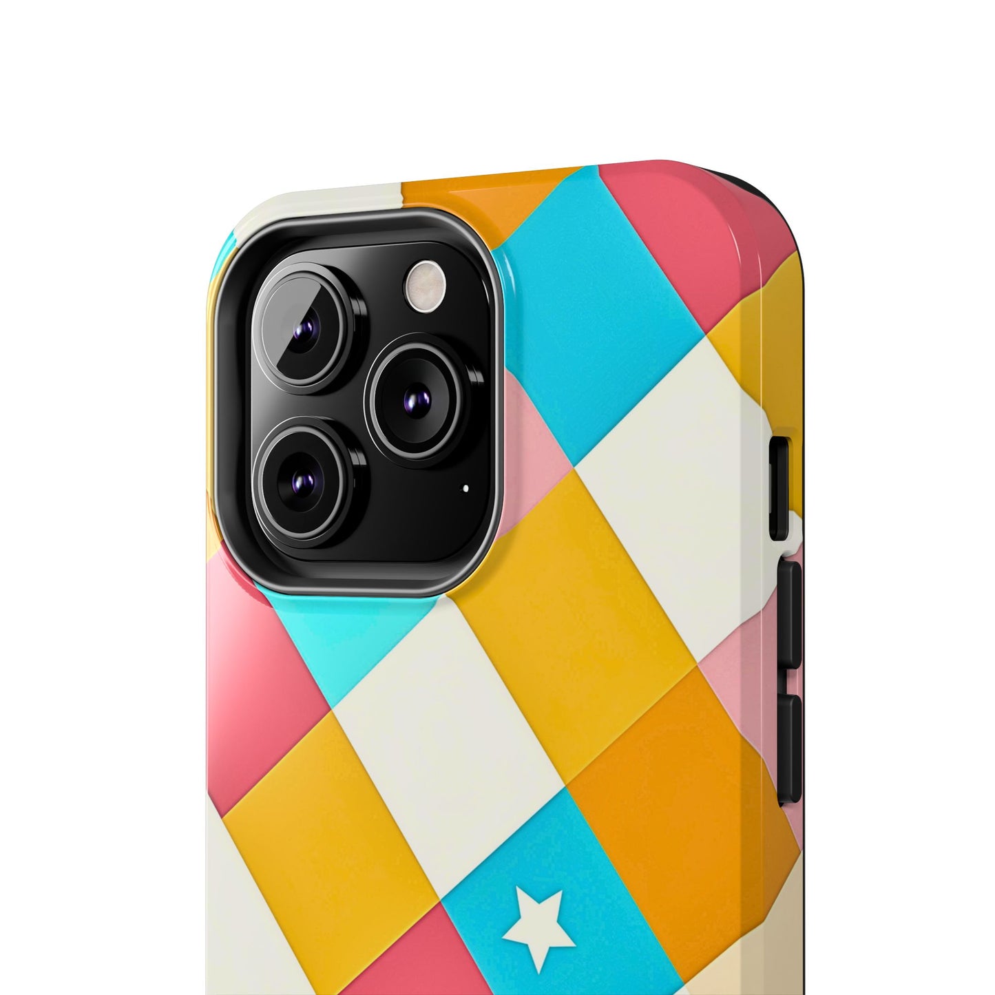 Vibrant Preppy Checkered Tough Phone Case | Aesthetic