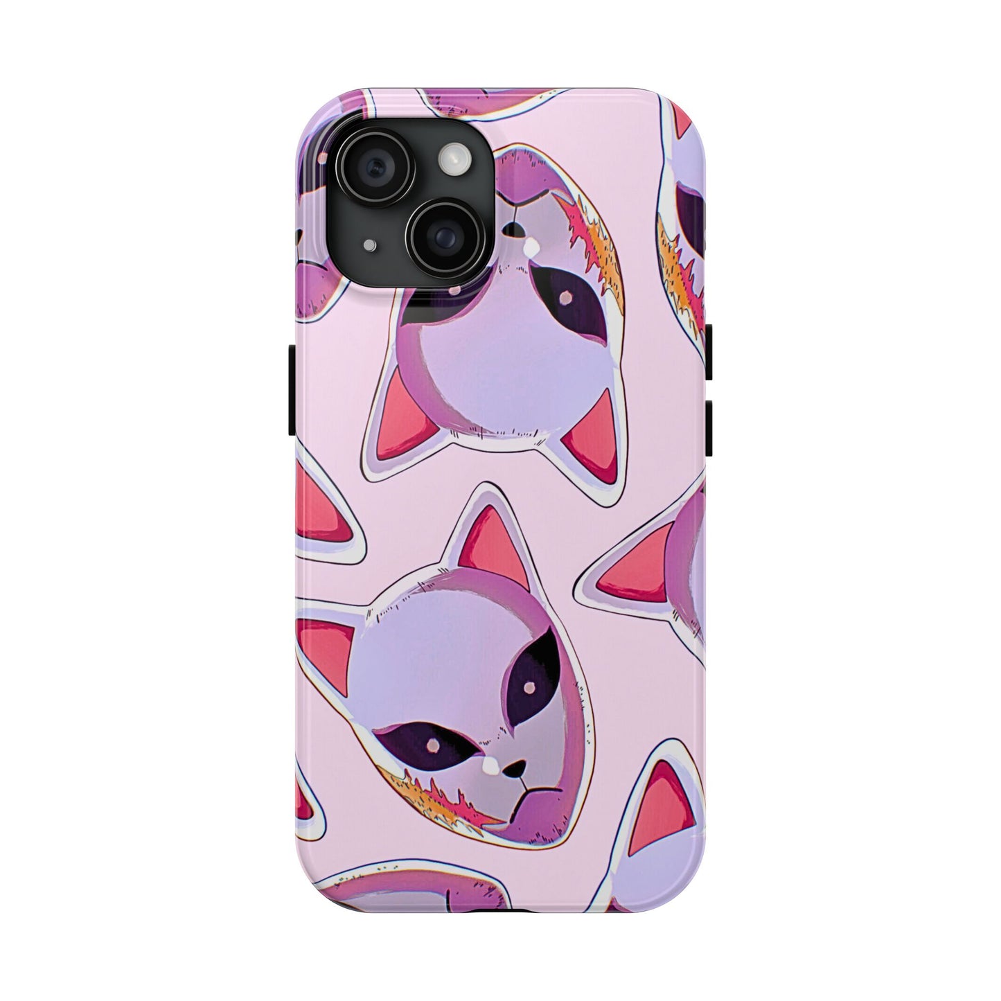 Sabito Fox Mask Pattern Tough Phone Case | Anime - Demon Slayer