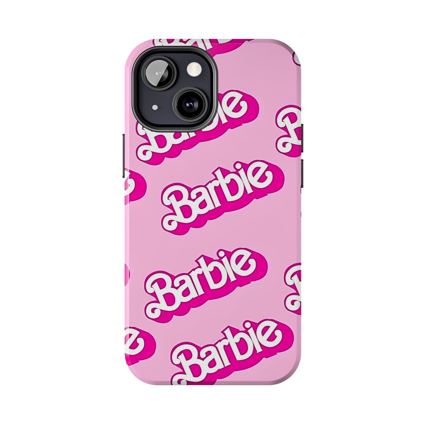 Retro Style Barbie Logo Pattern Tough Phone Case/Cover | Aesthetic