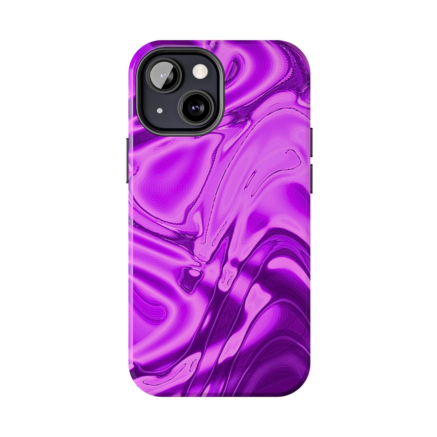 Liquid Metal Purple Tough Phone Case | Aesthetic