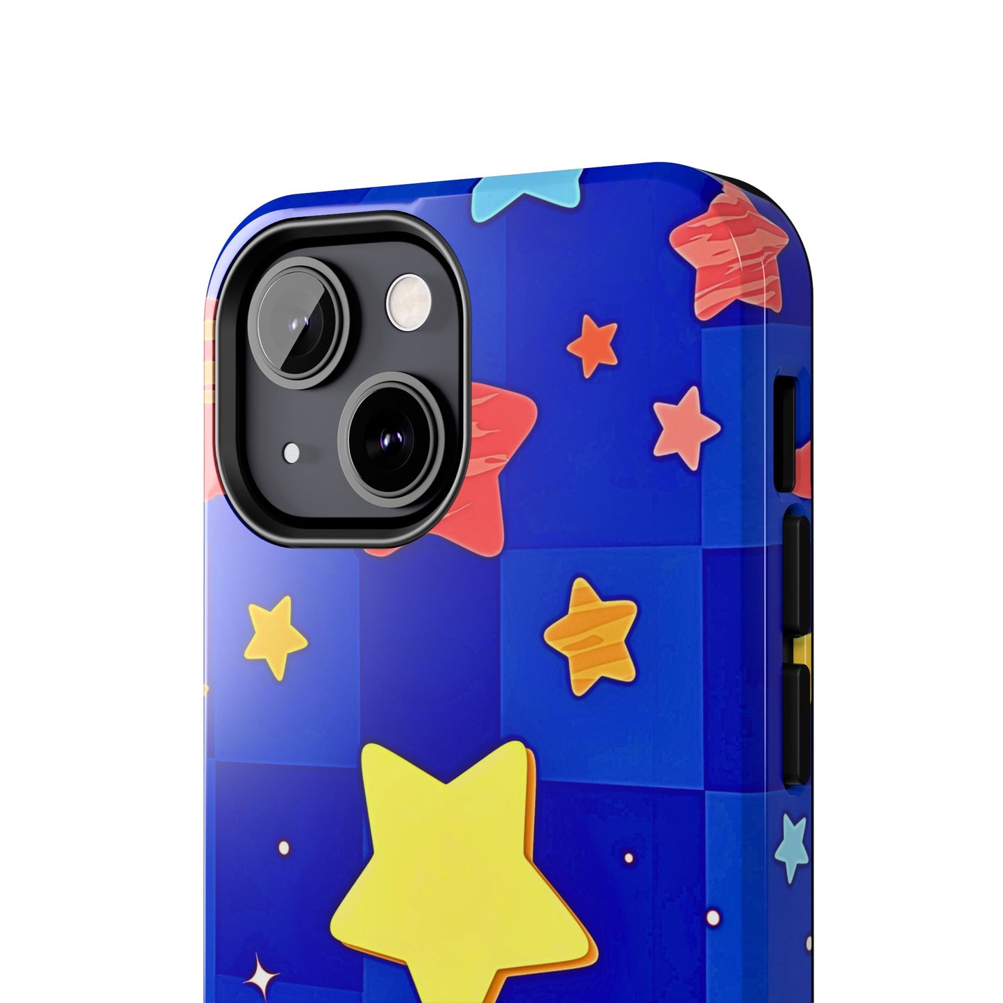 Vibrant Preppy Stars Pattern Tough Phone Case | Aesthetic