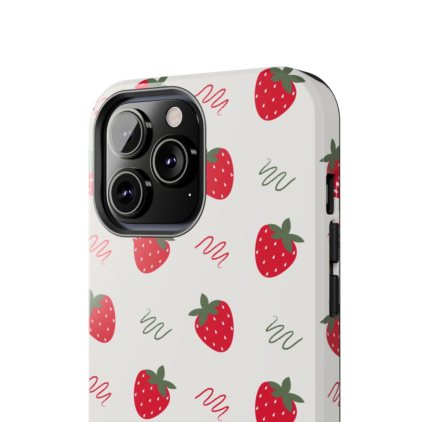 Strawberry Doodle Delight Tough Phone Case | Food