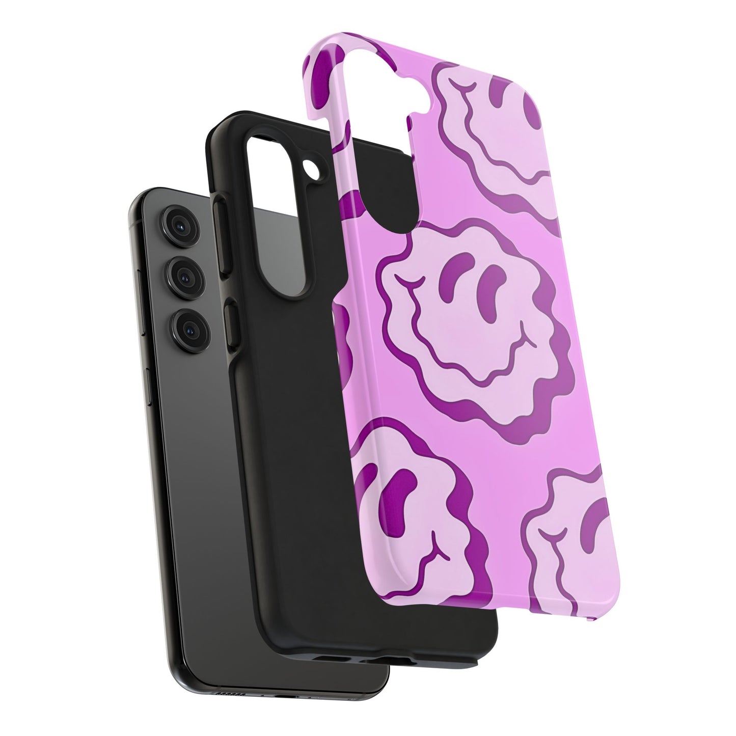 Waving Smile Preppy Pinky Tough Phone Case | Aesthetic