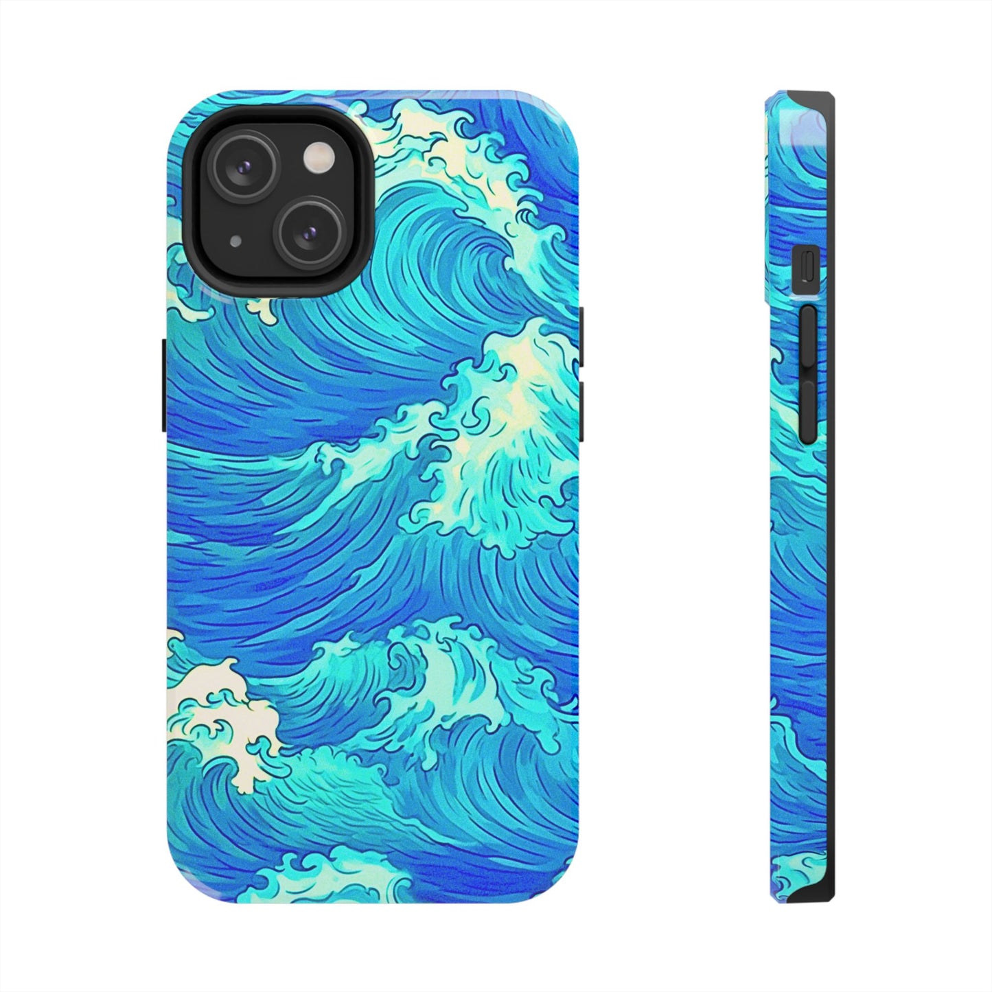 Cool Water Wave Style Tough Phone Case | Aesthetic