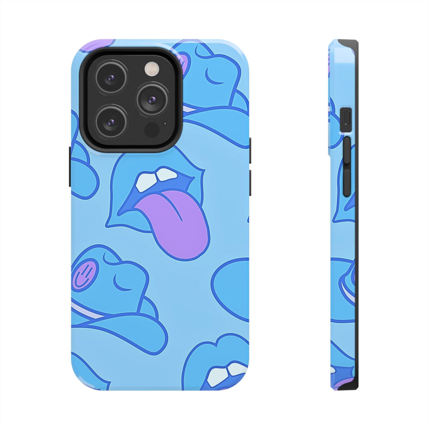 Preppy Cowboy Hat & Hot Lips Pattern (Version 2) Tough Phone Case | Aesthetic