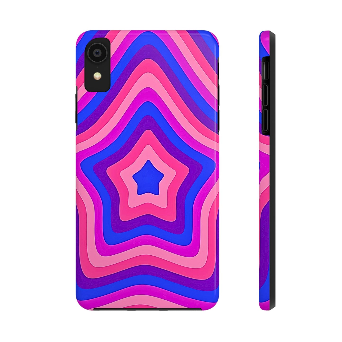 Funda resistente para teléfono con diseño de estrella retro | Estética