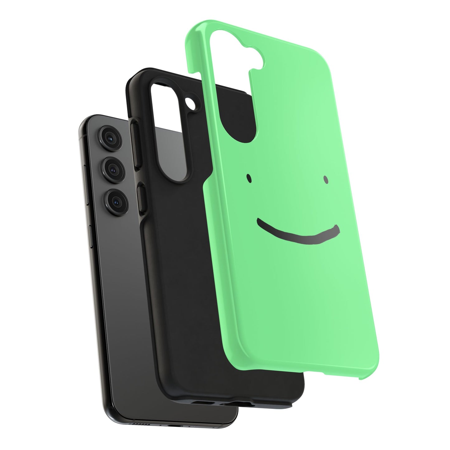 Simple Smile Green Face Tough Phone Case | Other