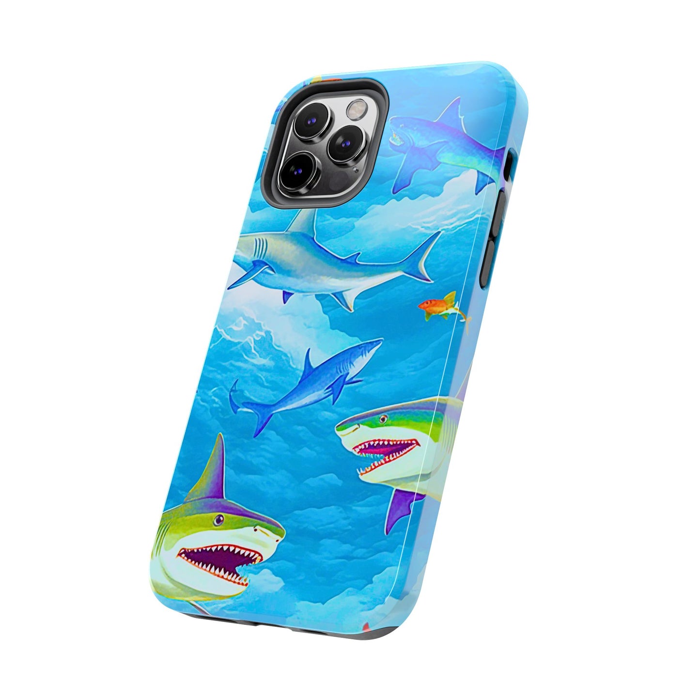 Sharks in the Sky Pattern Style Tough Phone Case | Animals