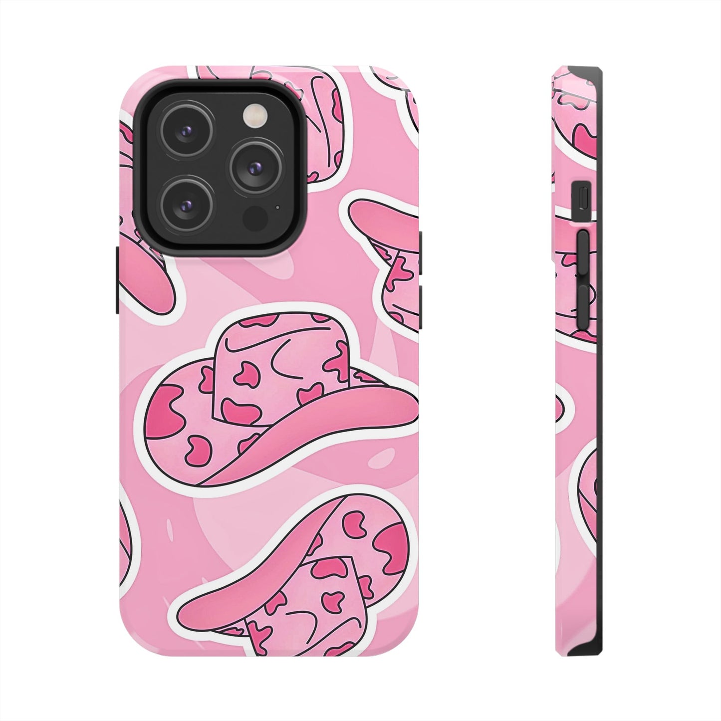 Pink Cowboy Hat Preppy Tough Phone Case | Aesthetic
