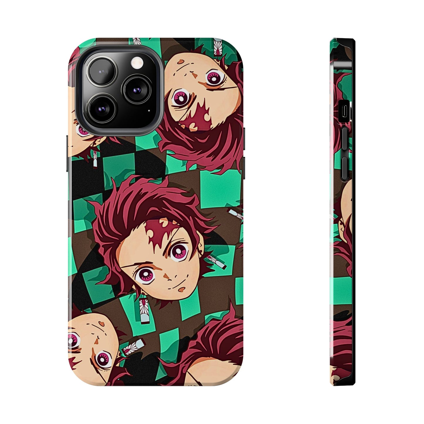 Tanjiro Kamado Head Pattern Tough Phone Case | Anime - Demon Slayer
