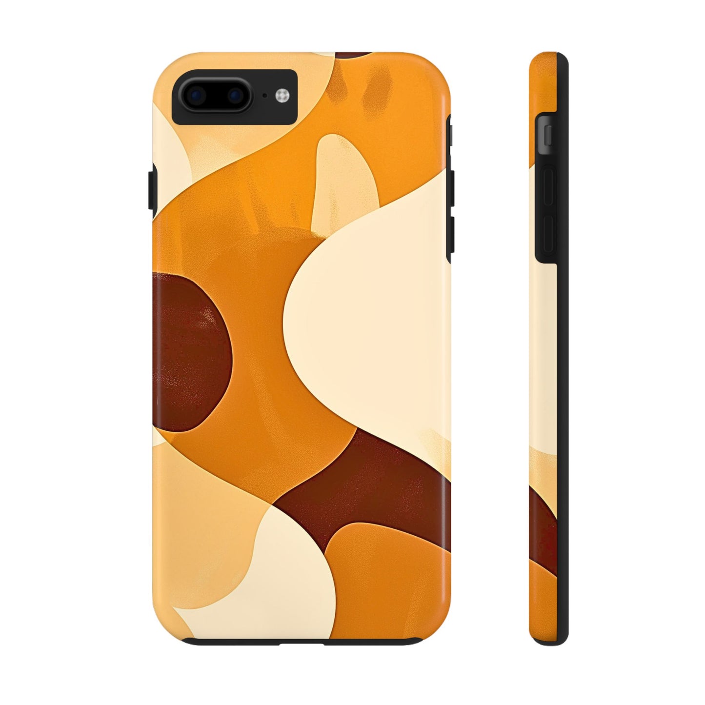 Funda/Cubierta resistente para teléfono con diseño en beige y marrón Earth Harmony | Estética