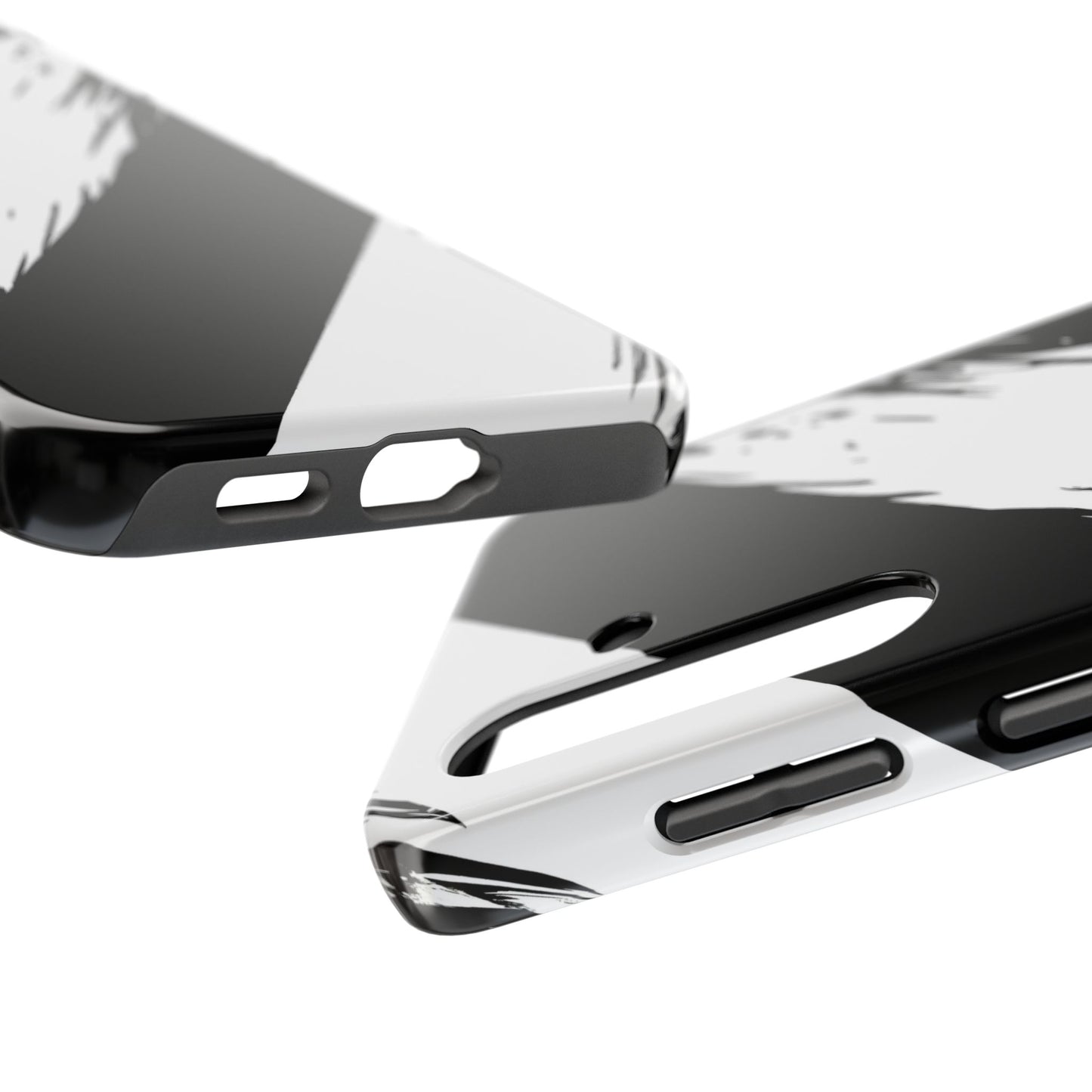 Funda/cubierta resistente para teléfono con rayas diagonales en blanco roto | Estética