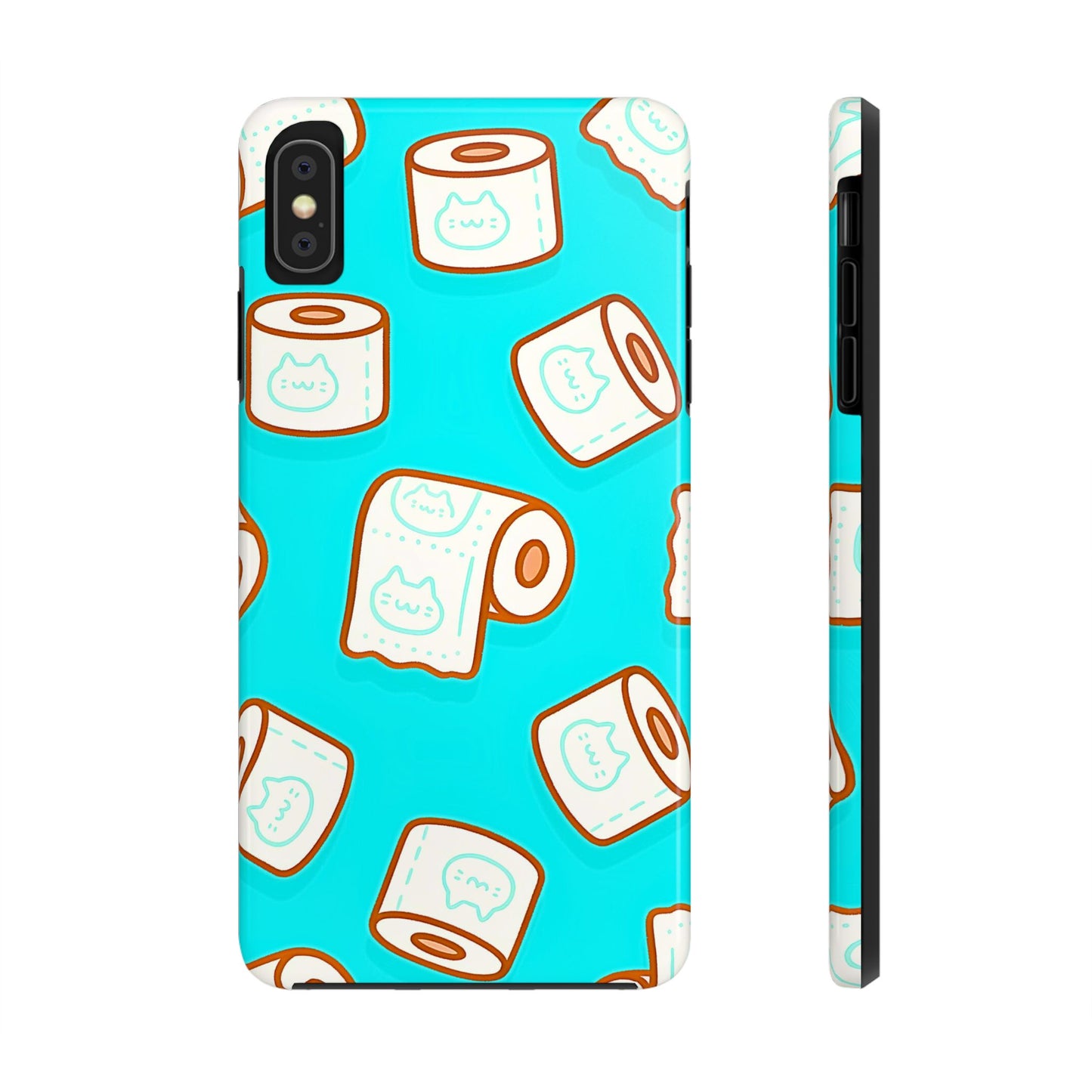 Funda resistente para teléfono con estampado de papel higiénico kawaii | Estética