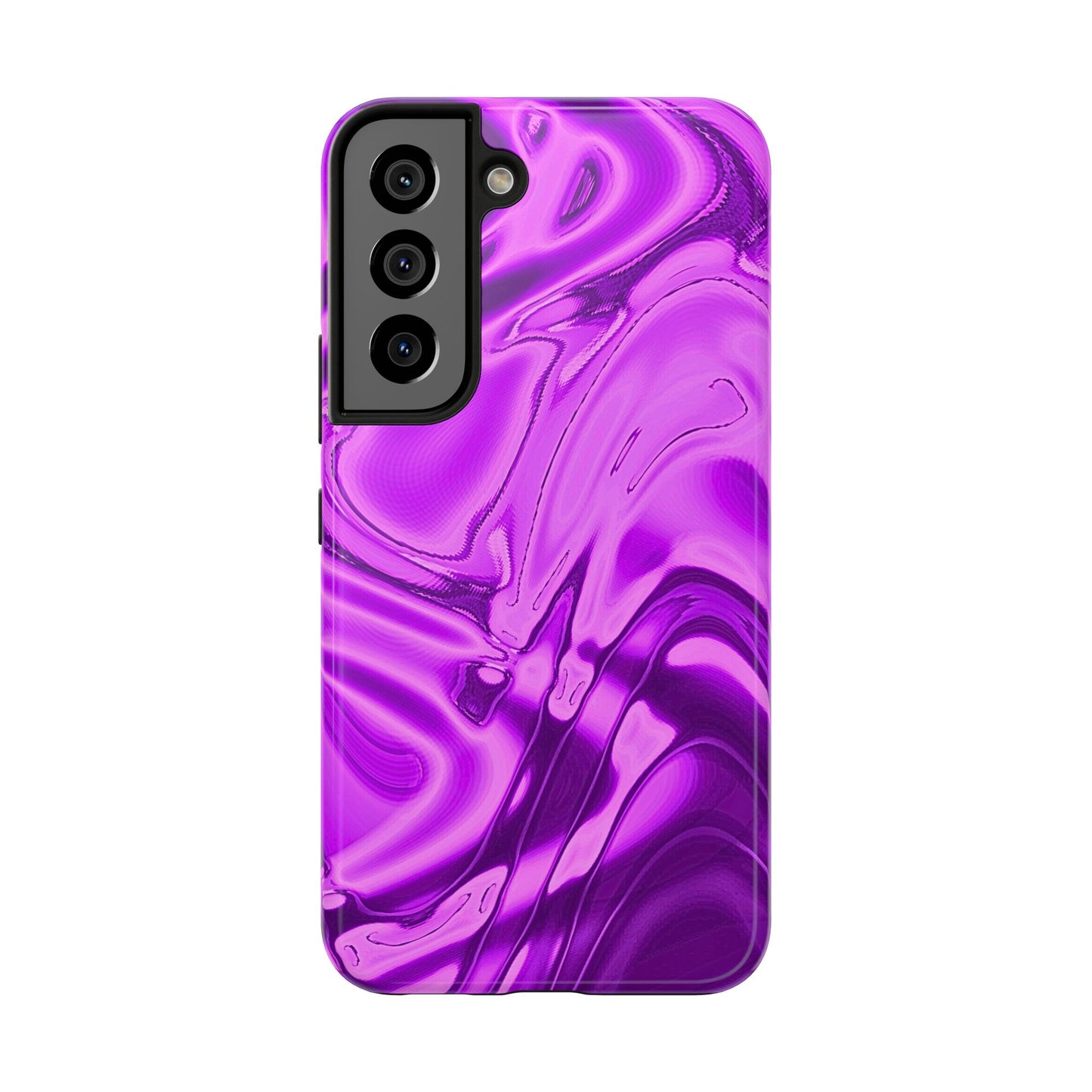 Liquid Metal Purple Tough Phone Case | Aesthetic