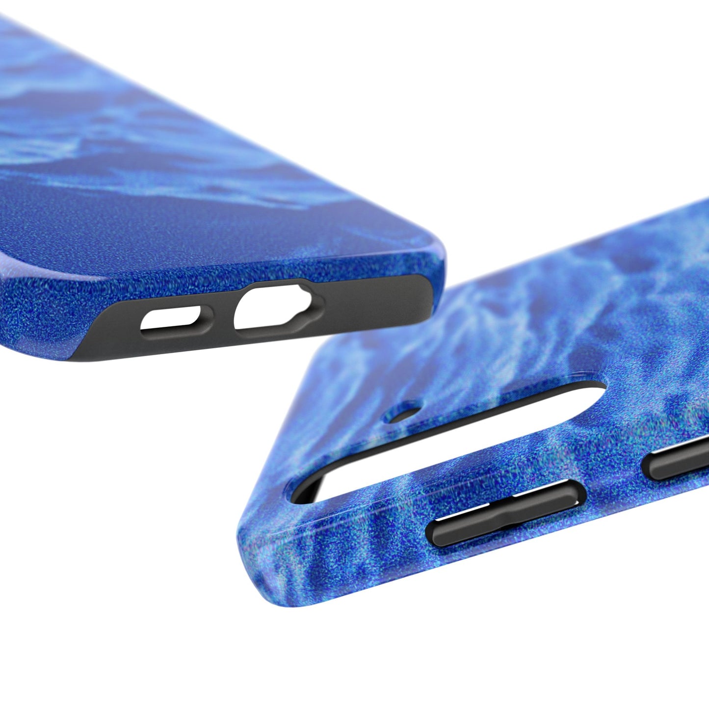 Blurred Ocean Waves Dark Blue Tough Phone Case | Aesthetic