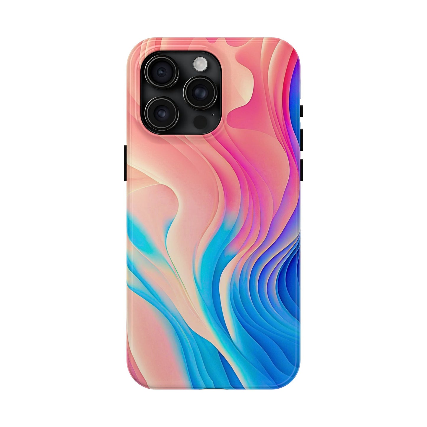 Abstract Pastel Waves Tough Phone Case | Aesthetic