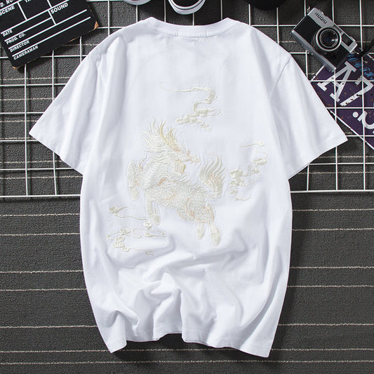 KH870 Kirin Embroidery Tee