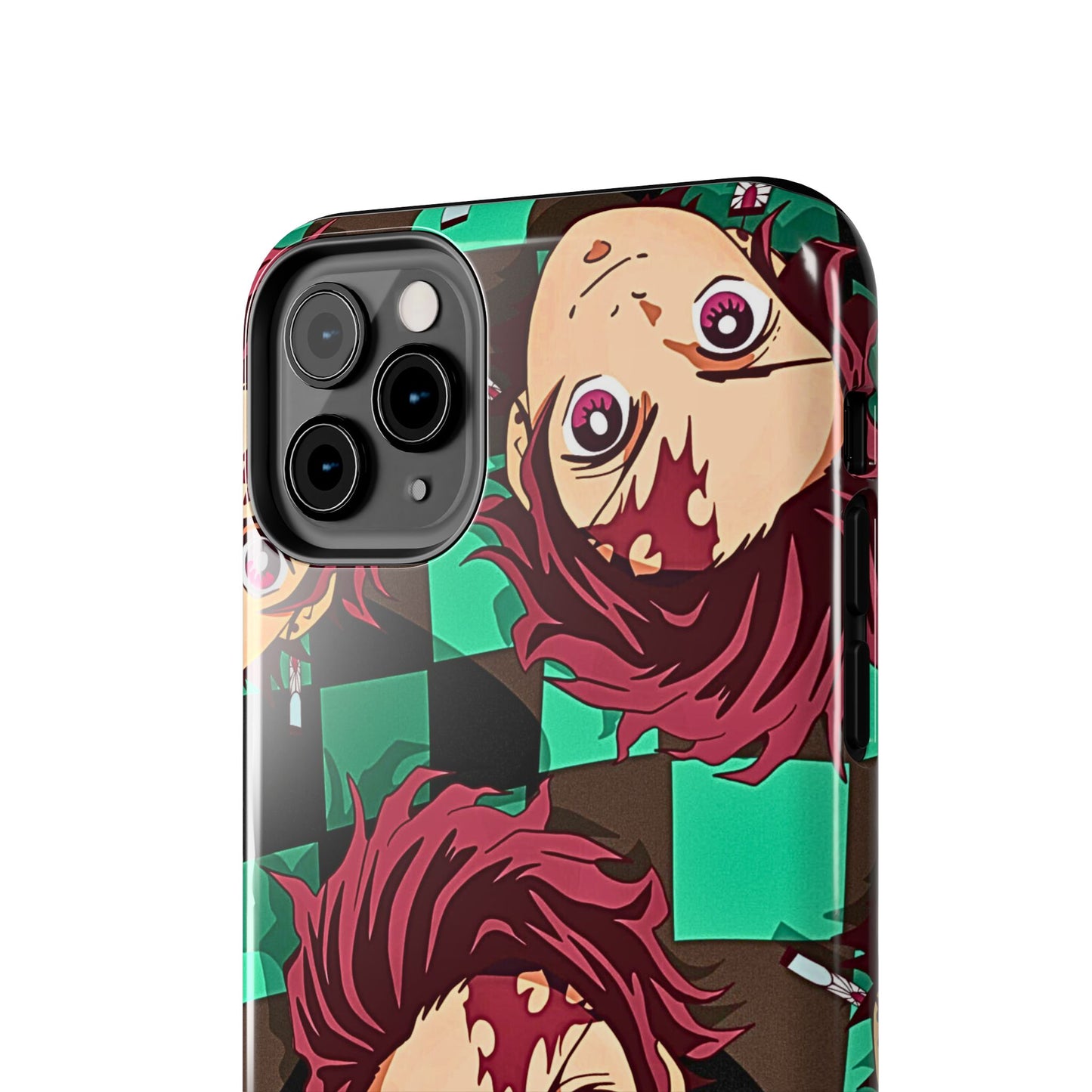 Tanjiro Kamado Head Pattern Tough Phone Case | Anime - Demon Slayer
