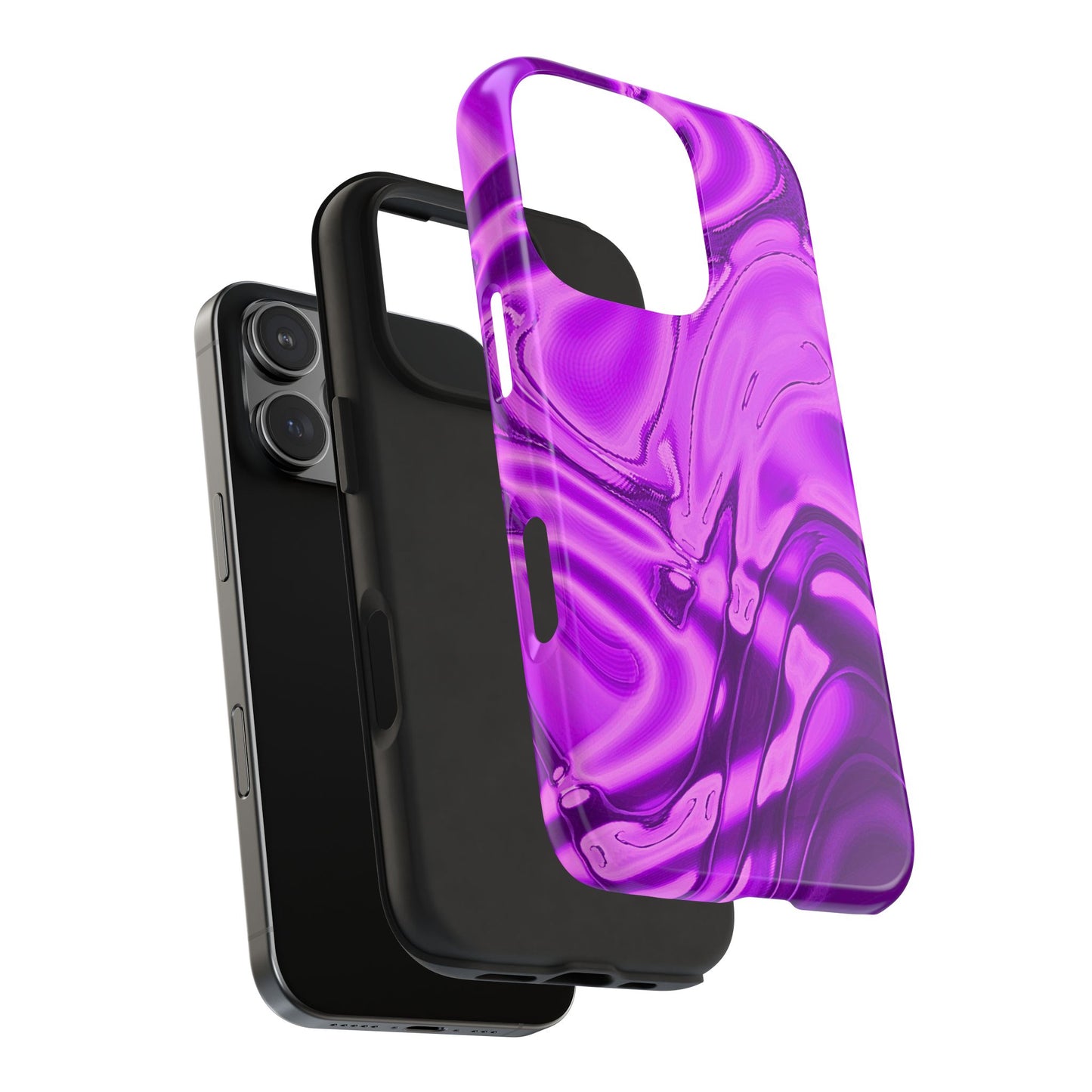 Liquid Metal Purple Tough Phone Case | Aesthetic