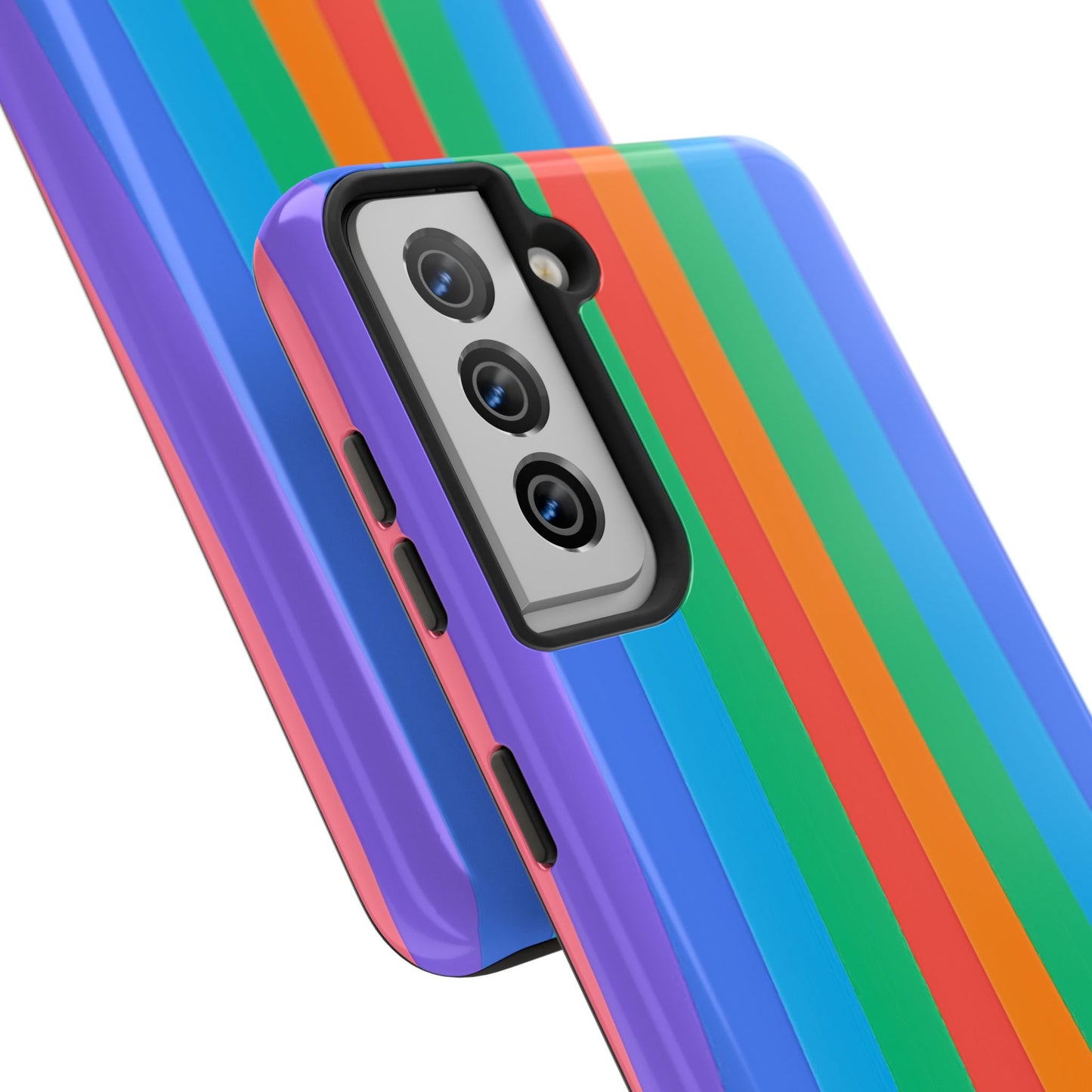 Funda resistente para teléfono con líneas de arcoíris hippies | Estética