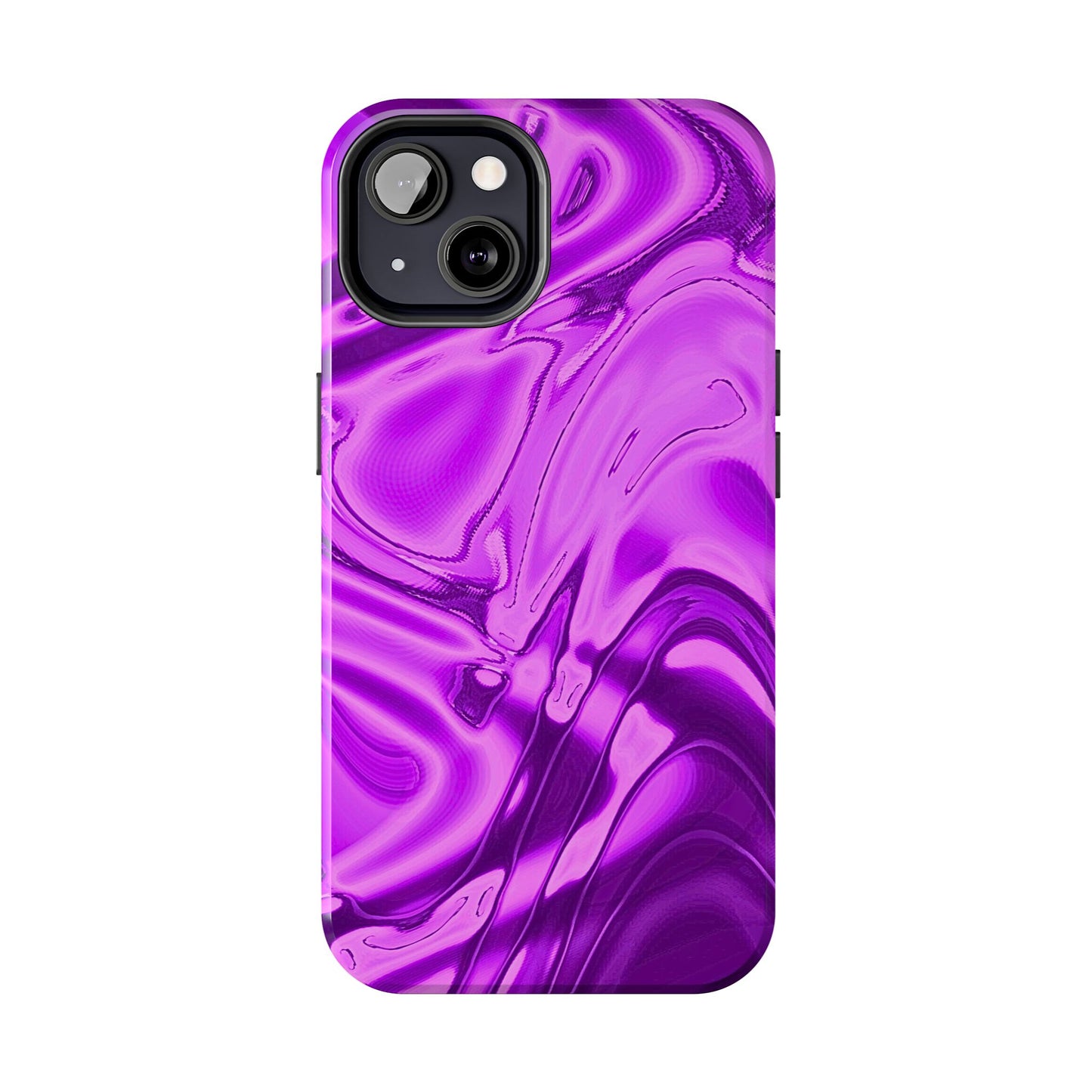Liquid Metal Purple Tough Phone Case | Aesthetic