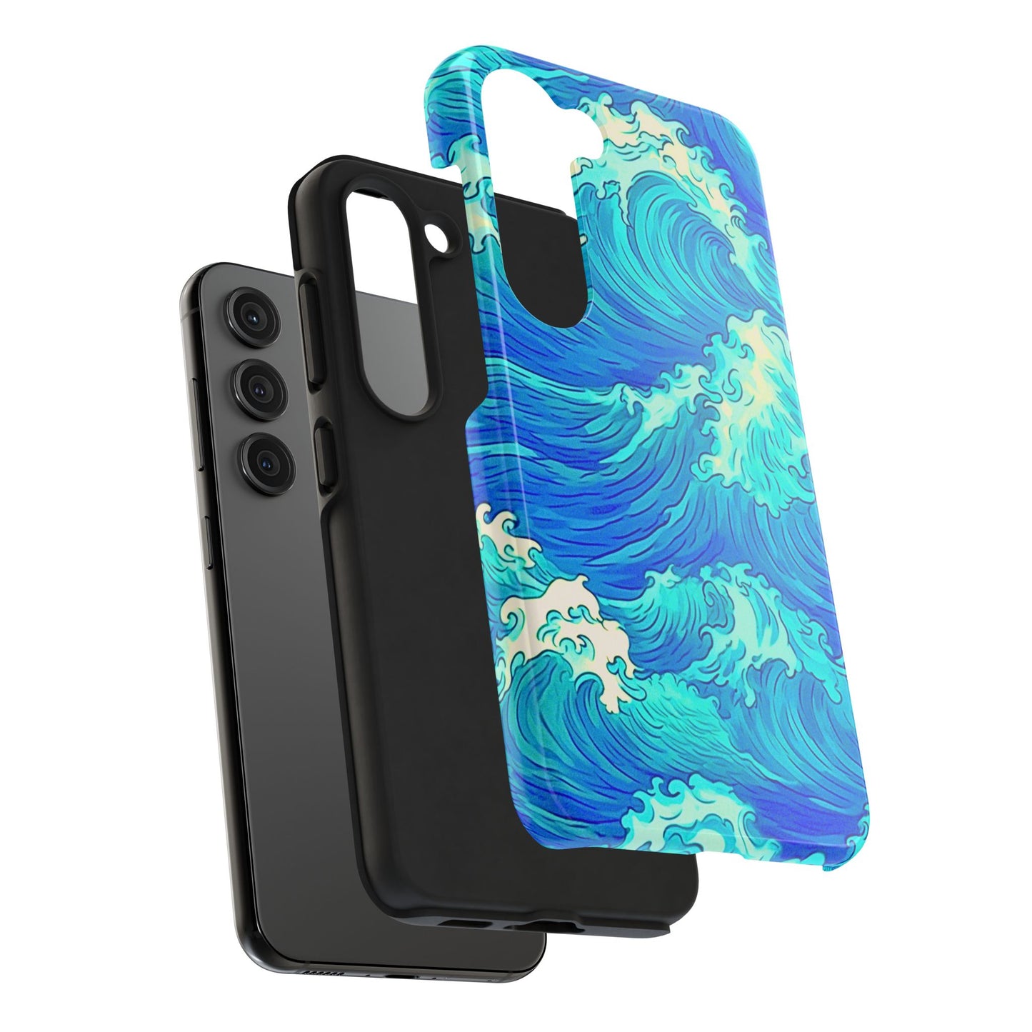 Cool Water Wave Style Tough Phone Case | Aesthetic