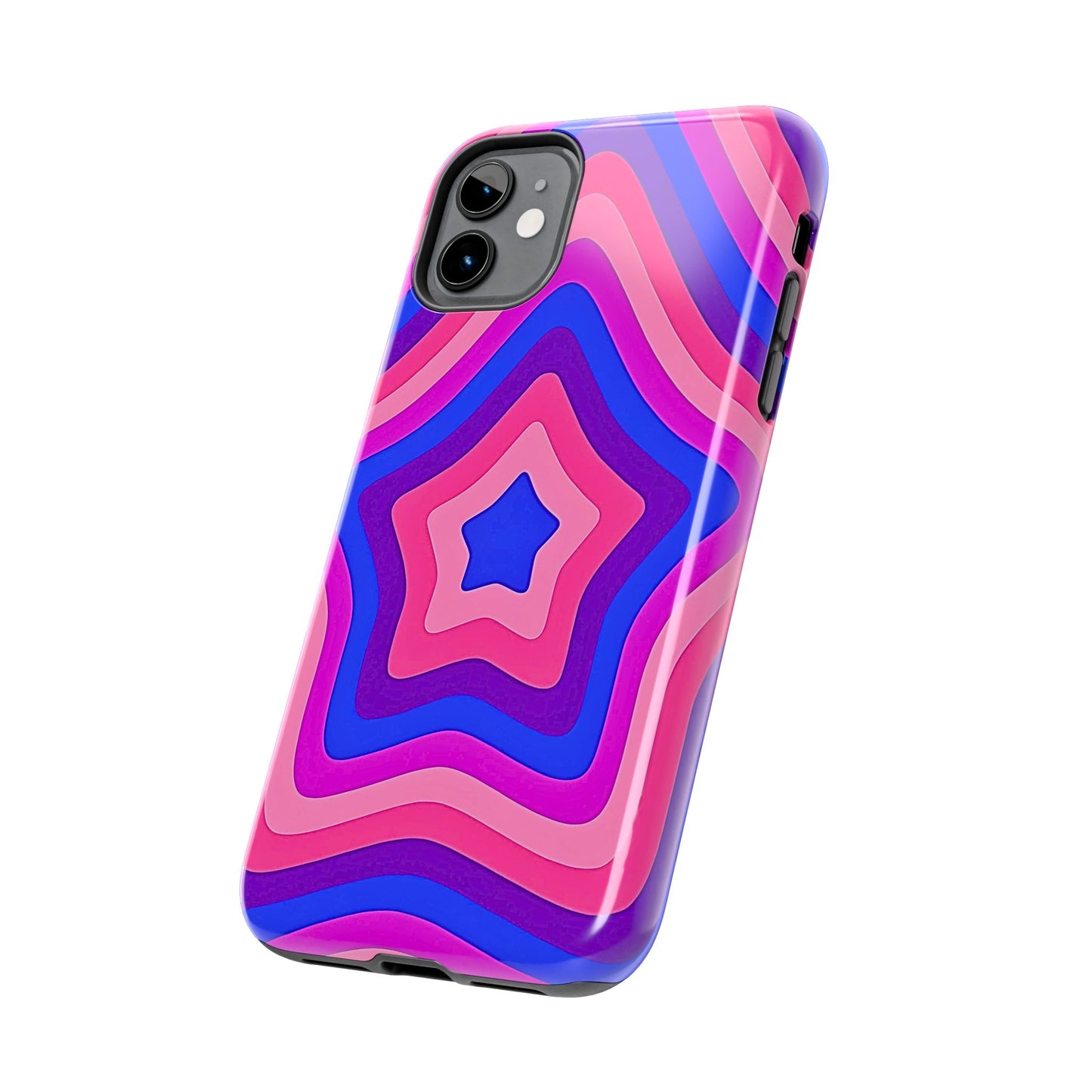 Funda resistente para teléfono con diseño de estrella retro | Estética