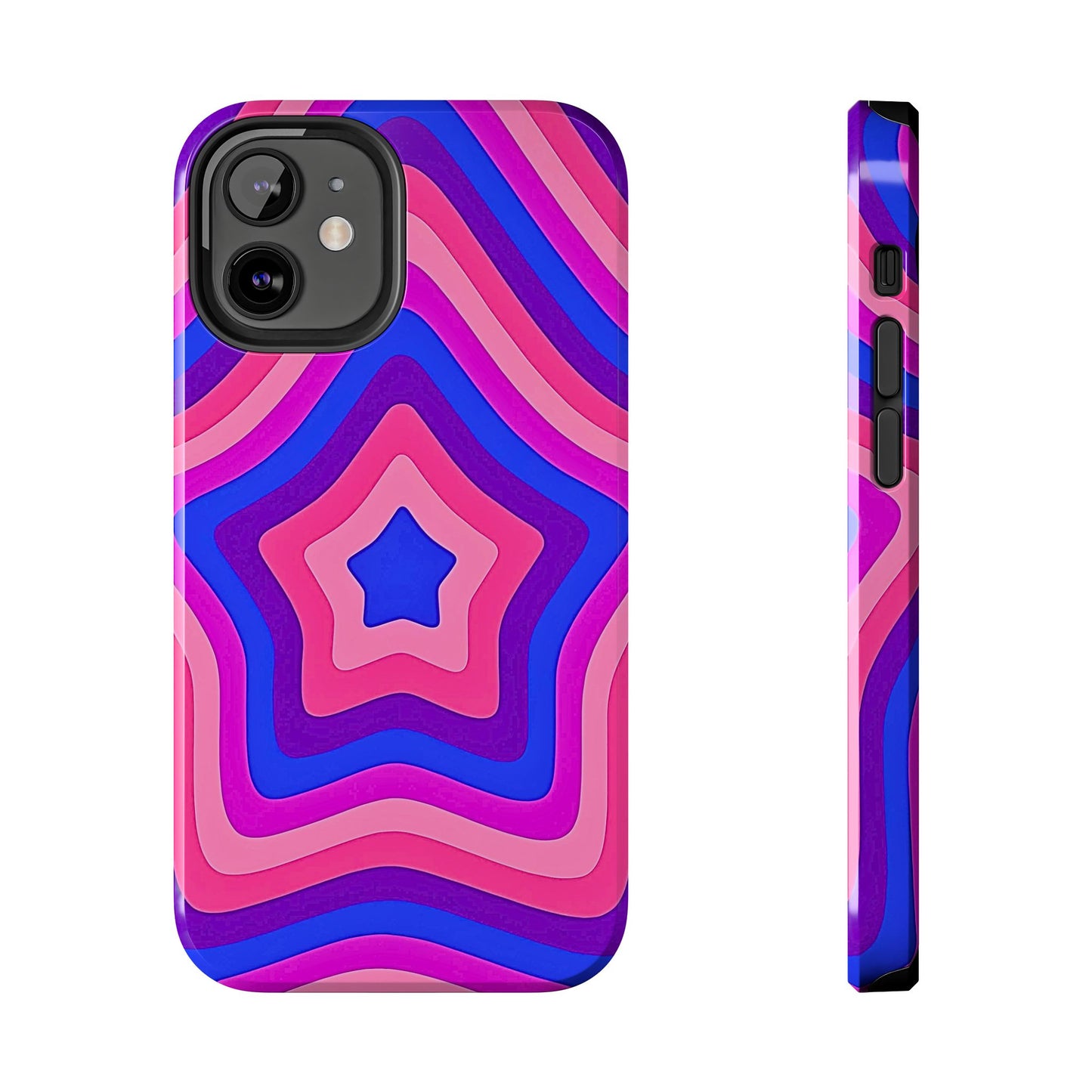 Funda resistente para teléfono con diseño de estrella retro | Estética
