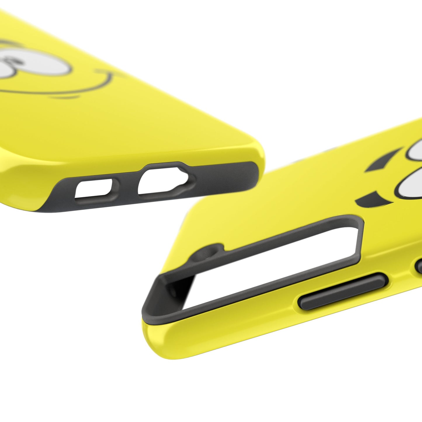 Smiley Happy Face Yellow Minimalist Cartoon Tough Phone Case | Funny