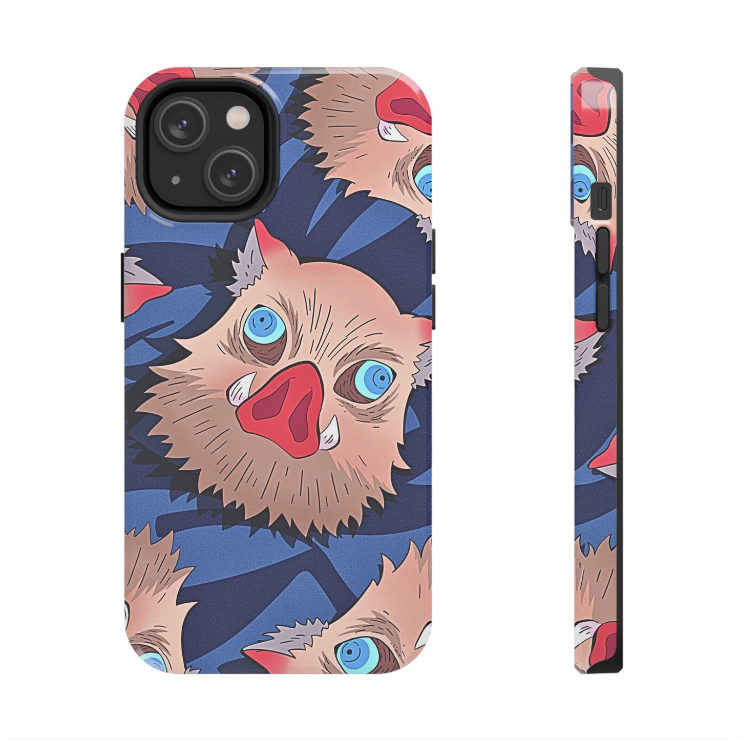 Inosuke Hashibira Head Pattern Tough Phone Case | Anime - Demon Slayer