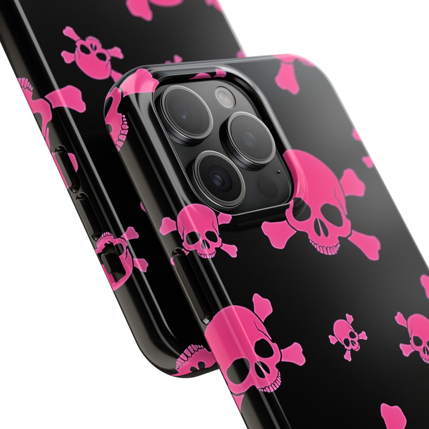 Pink Skull Emo Style Tough Phone Case | Aesthetic