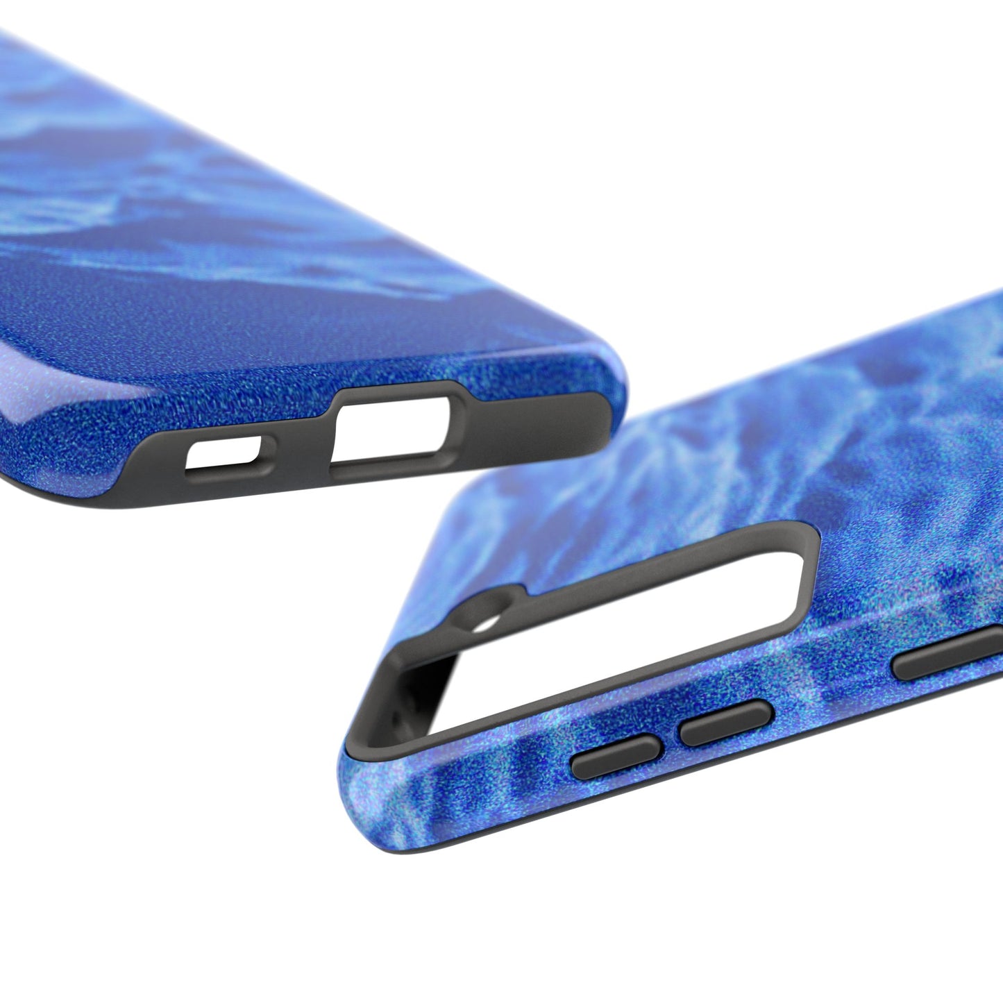 Blurred Ocean Waves Dark Blue Tough Phone Case | Aesthetic