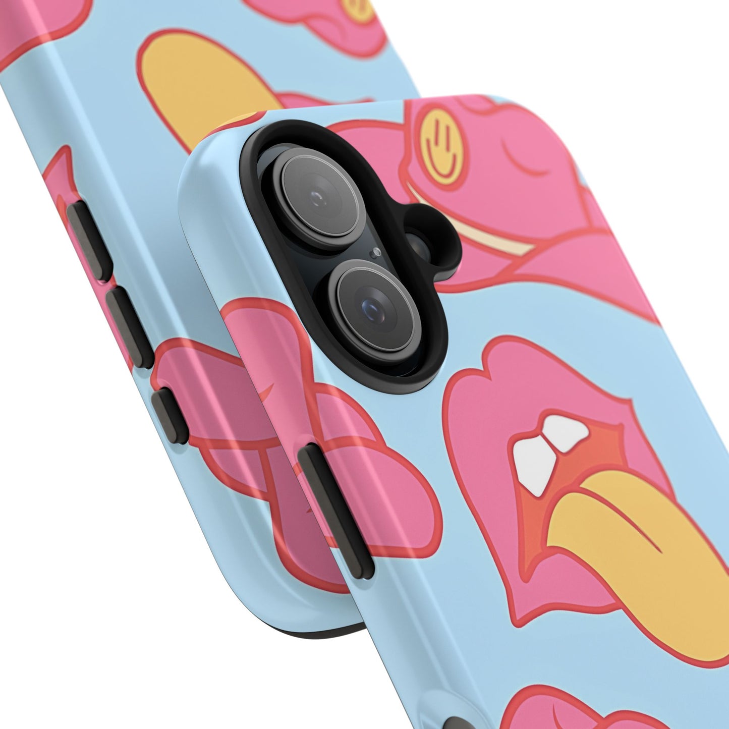 Preppy Cowboy Hat & Hot Lips Pattern (Version 1) Tough Phone Case | Aesthetic