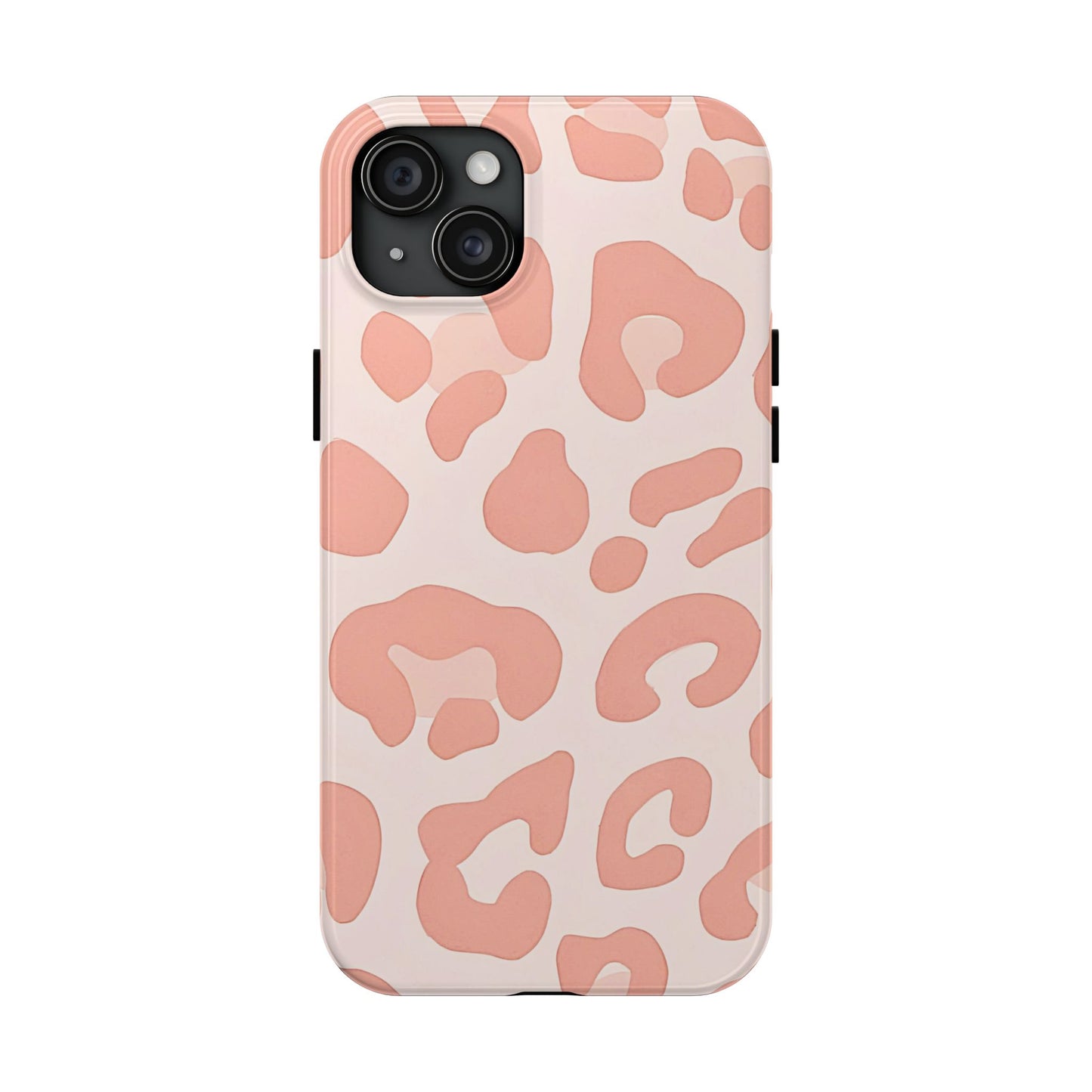 Funda resistente para teléfono con estampado de leopardo rosa preppy | Estética