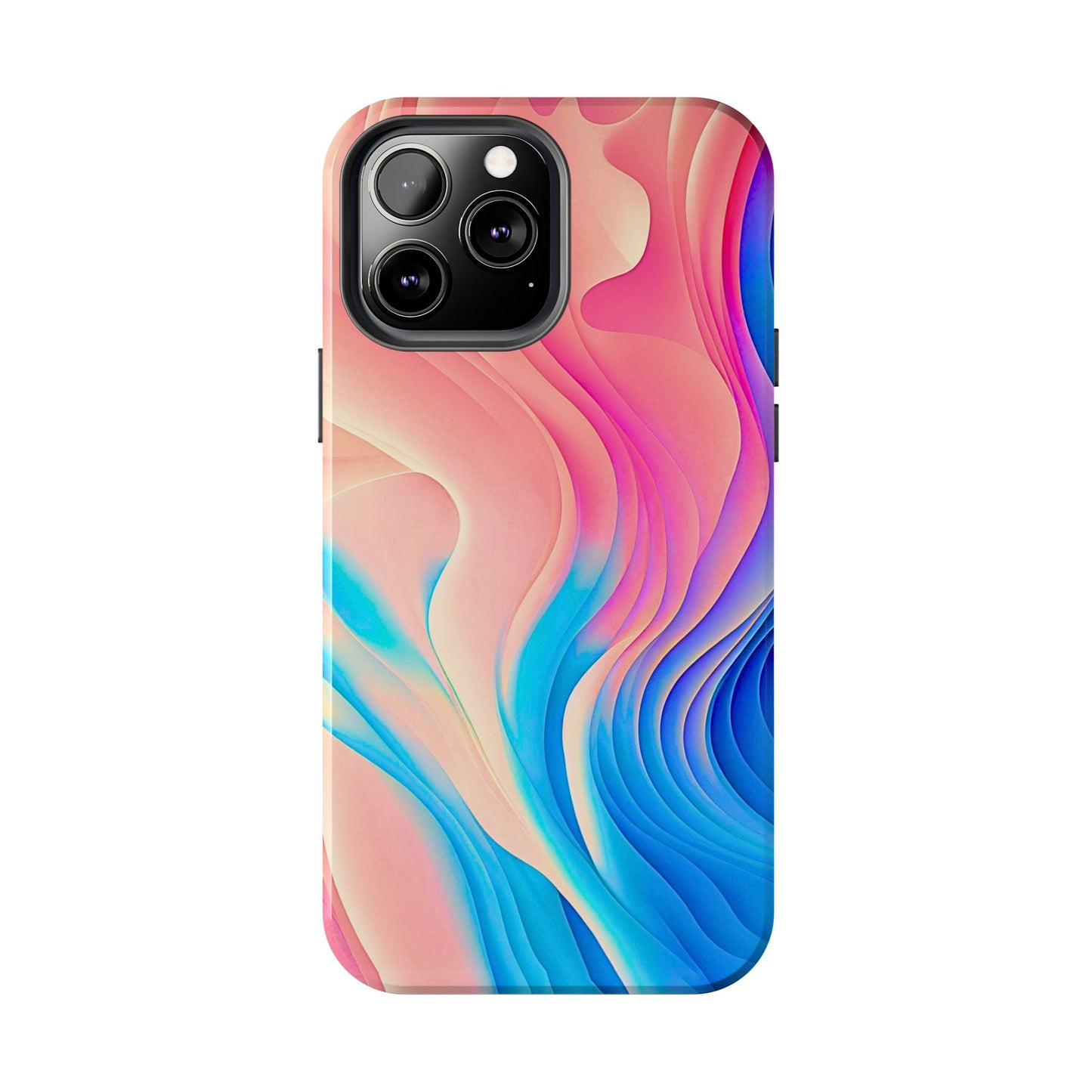 Abstract Pastel Waves Tough Phone Case | Aesthetic