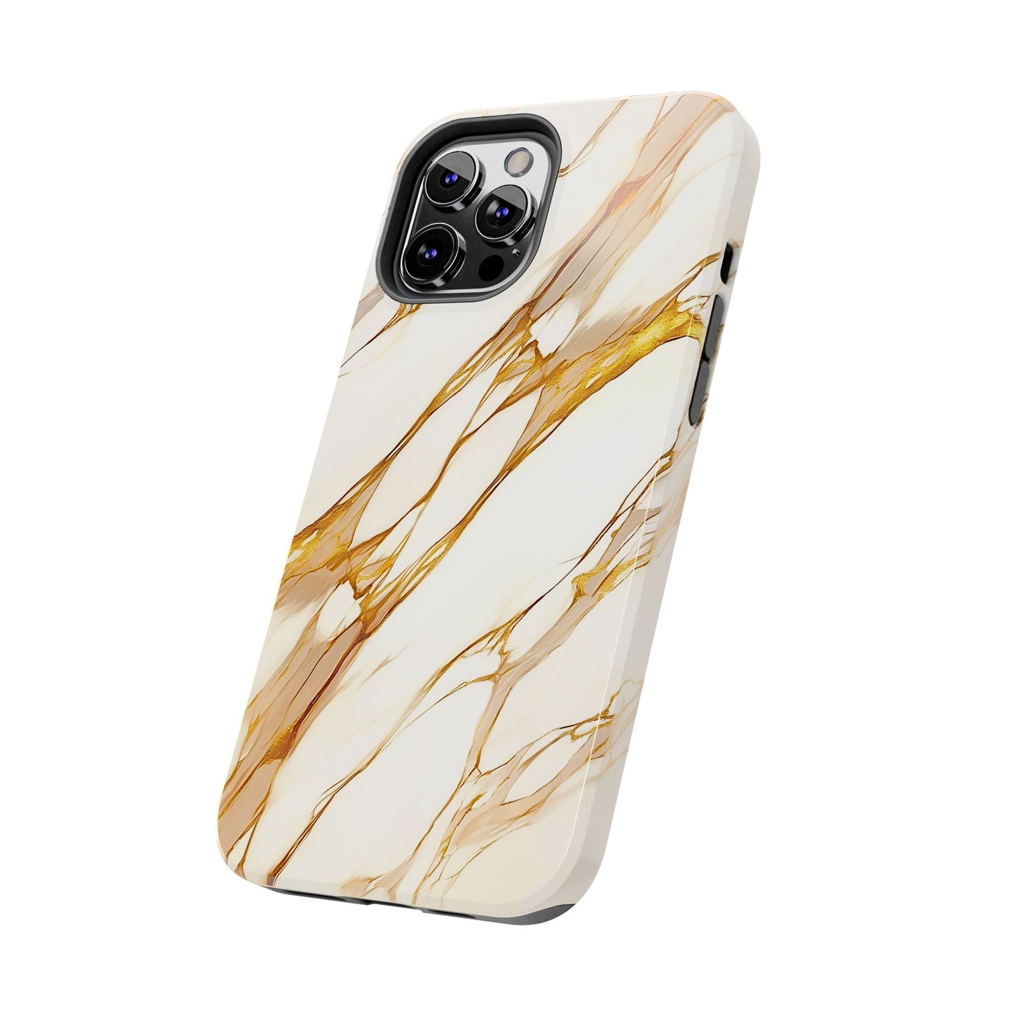 Luxury Marble Gold Vein Texture Pattern Style Tough Phone Case/Cover | Aesthetic