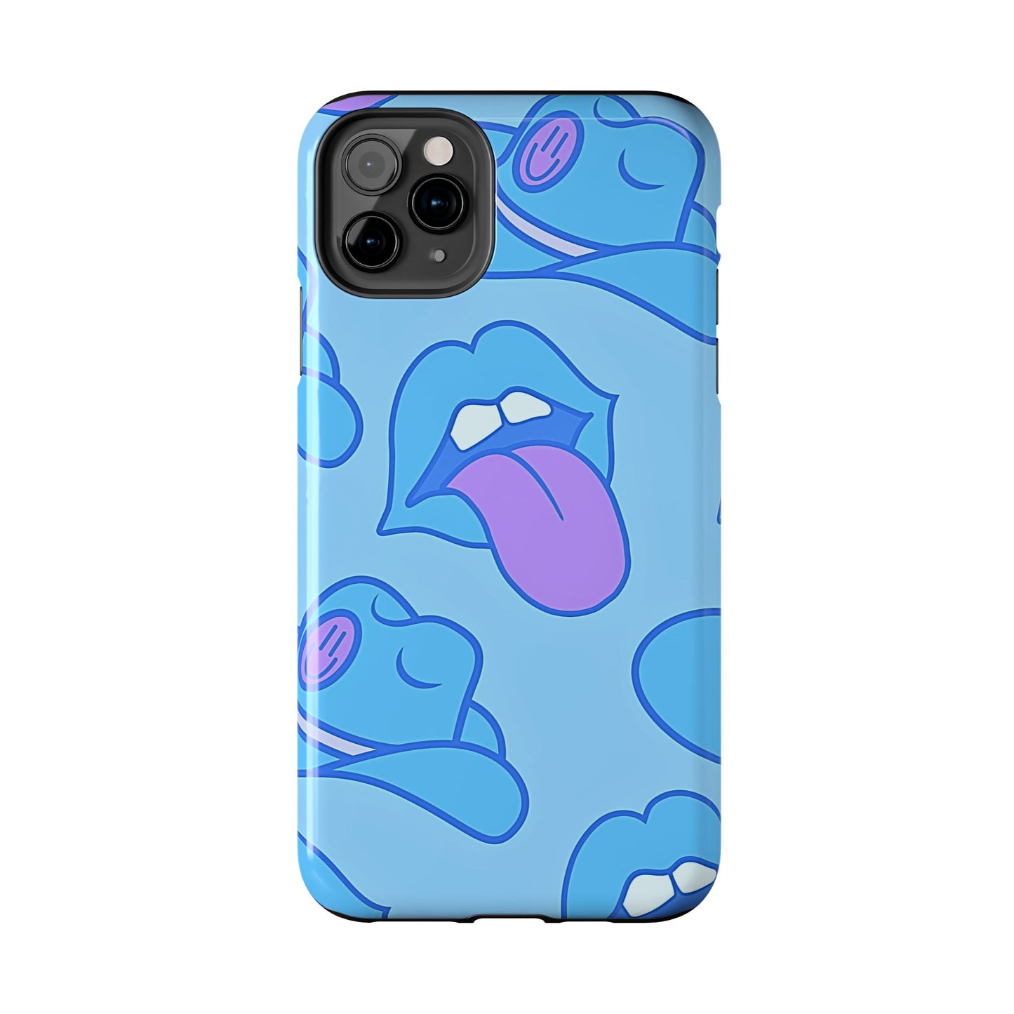 Preppy Cowboy Hat & Hot Lips Pattern (Version 2) Tough Phone Case | Aesthetic