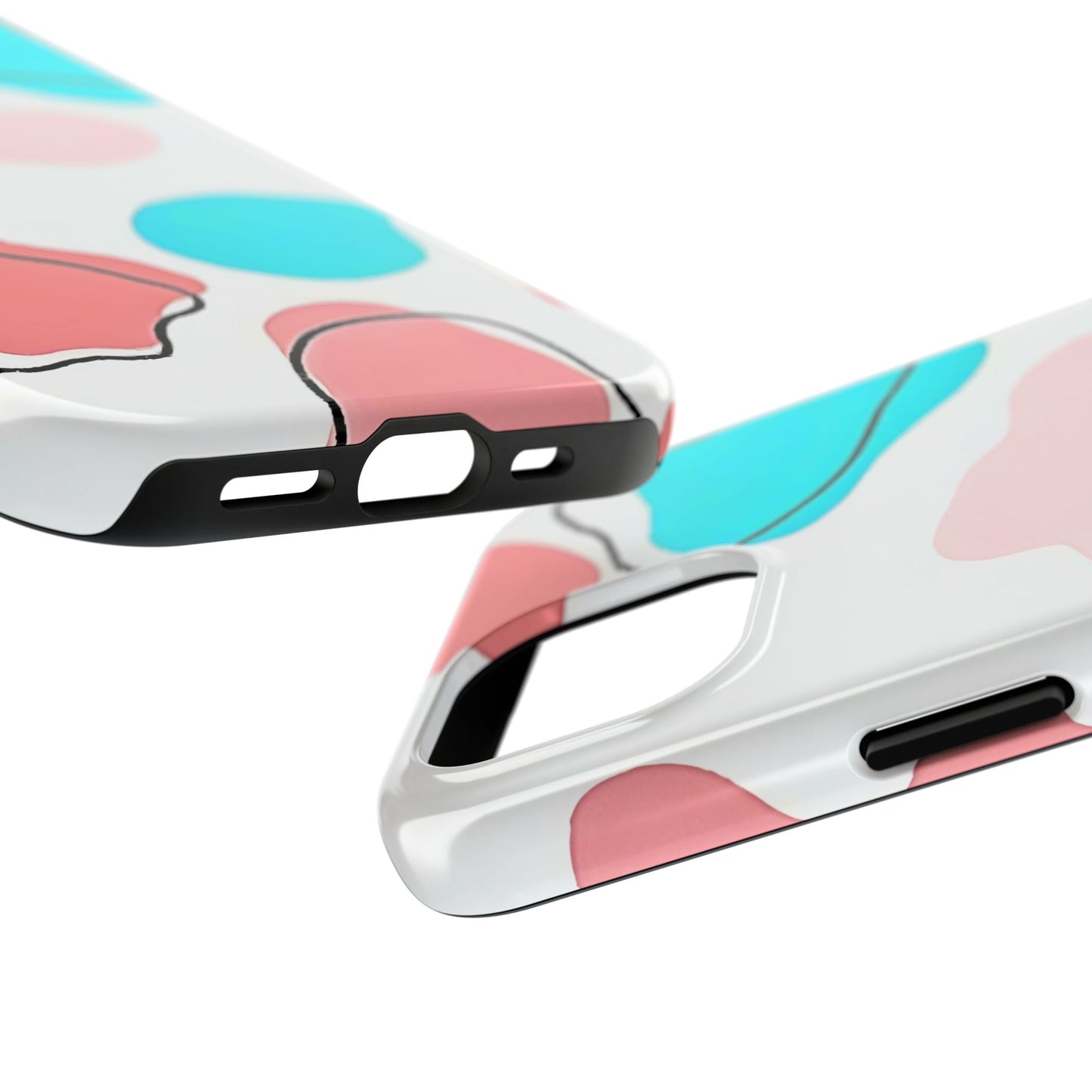 Abstract Shapes Preppy Pastel Style (Version 1) Tough Phone Case | Aesthetic