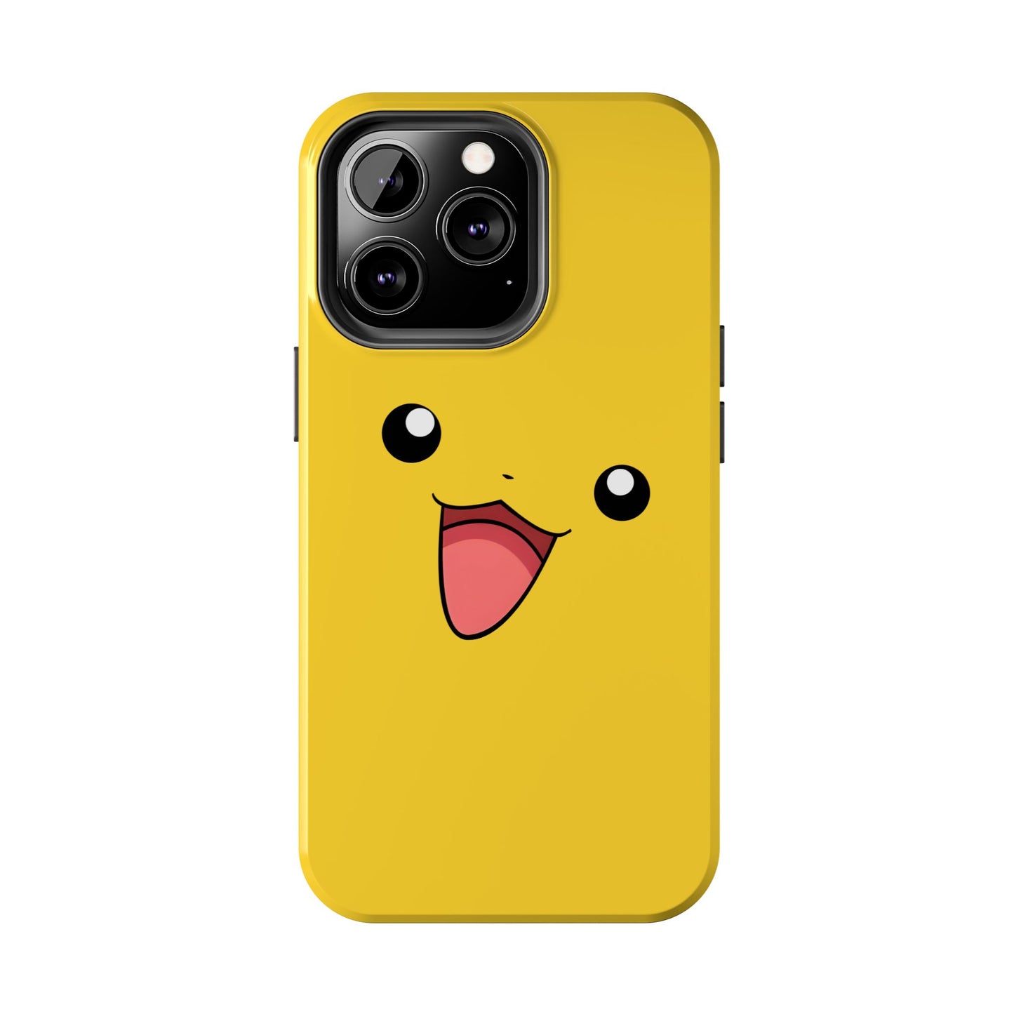 Electric Mouse Yellow Happy Face Minimal Design Tough Phone Case | Anime