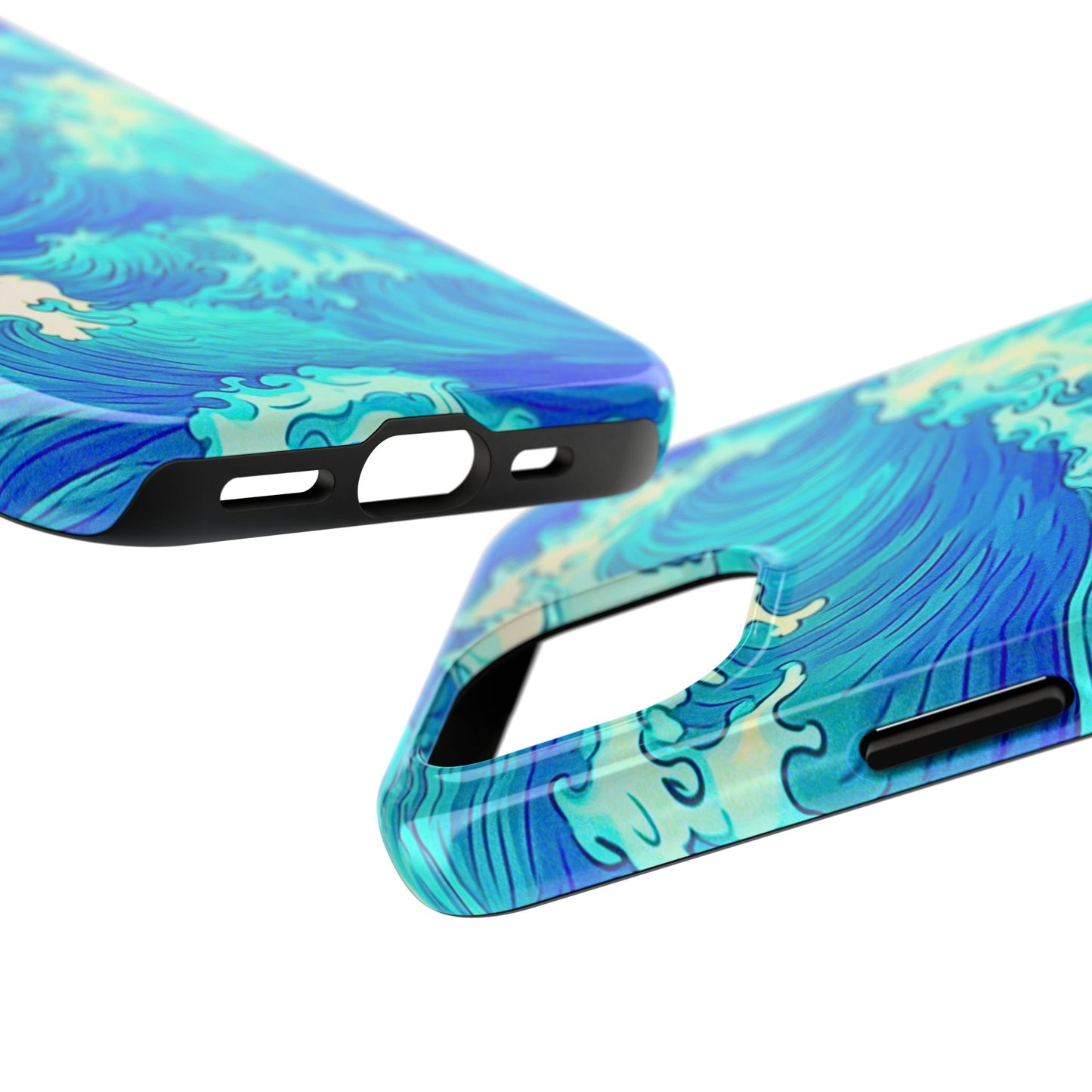 Cool Water Wave Style Tough Phone Case | Aesthetic