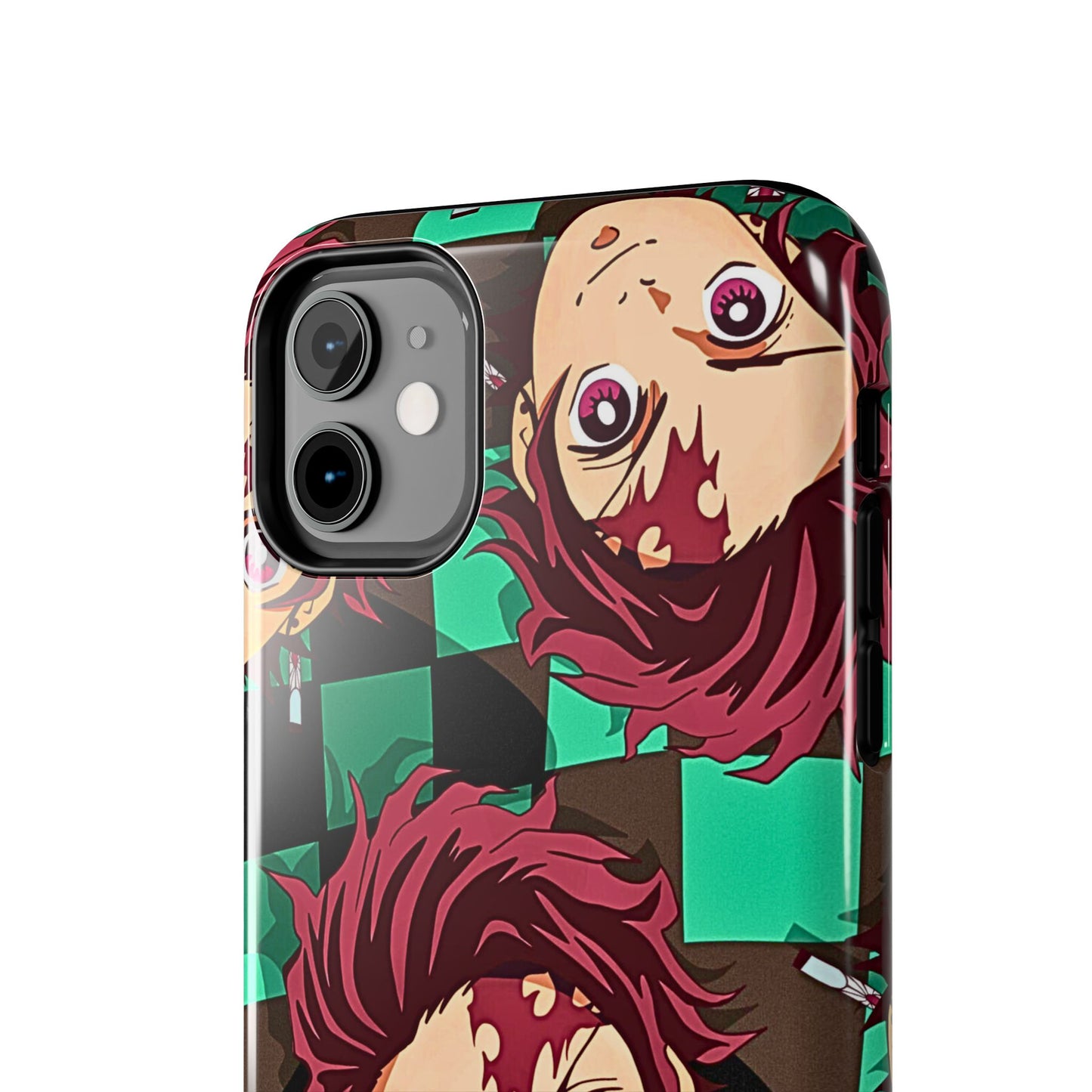 Tanjiro Kamado Head Pattern Tough Phone Case | Anime - Demon Slayer