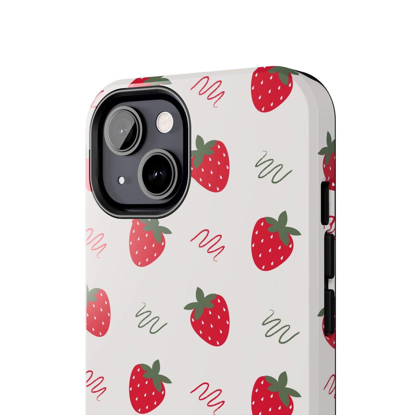 Strawberry Doodle Delight Tough Phone Case | Food